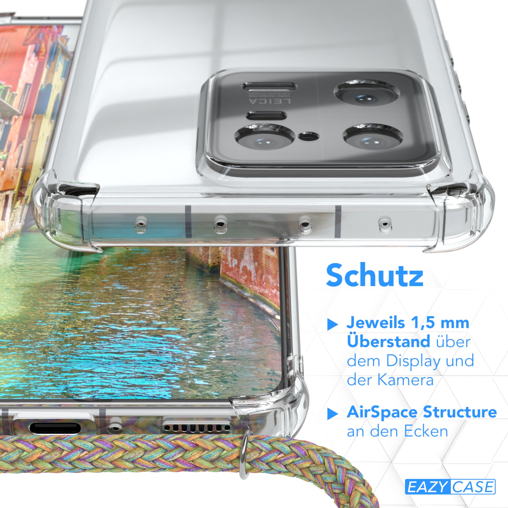 Xiaomi 13 Pro transparente Hülle + Kordel