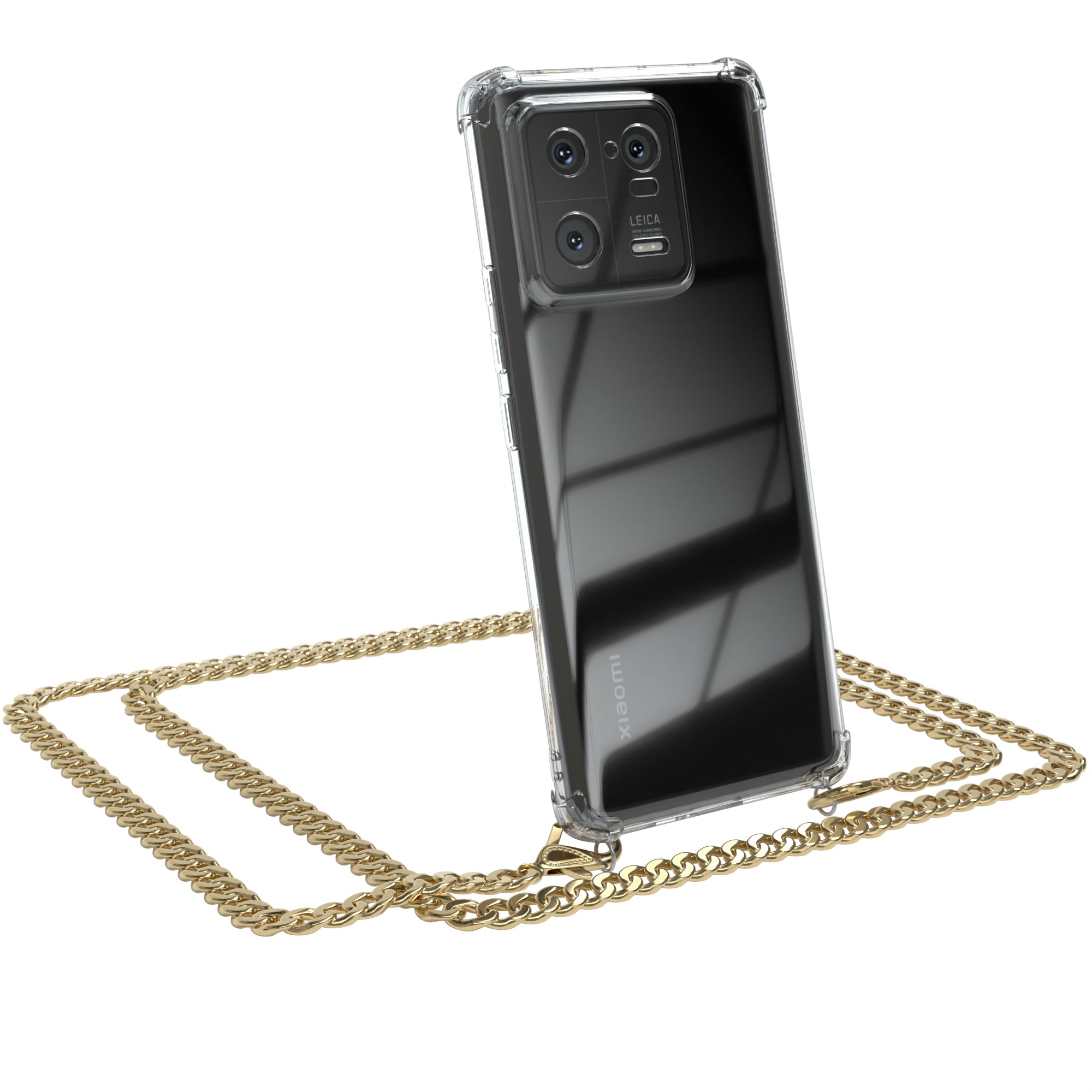Xiaomi 13 Pro Hülle mit Metallkette + Schwarze Kordel