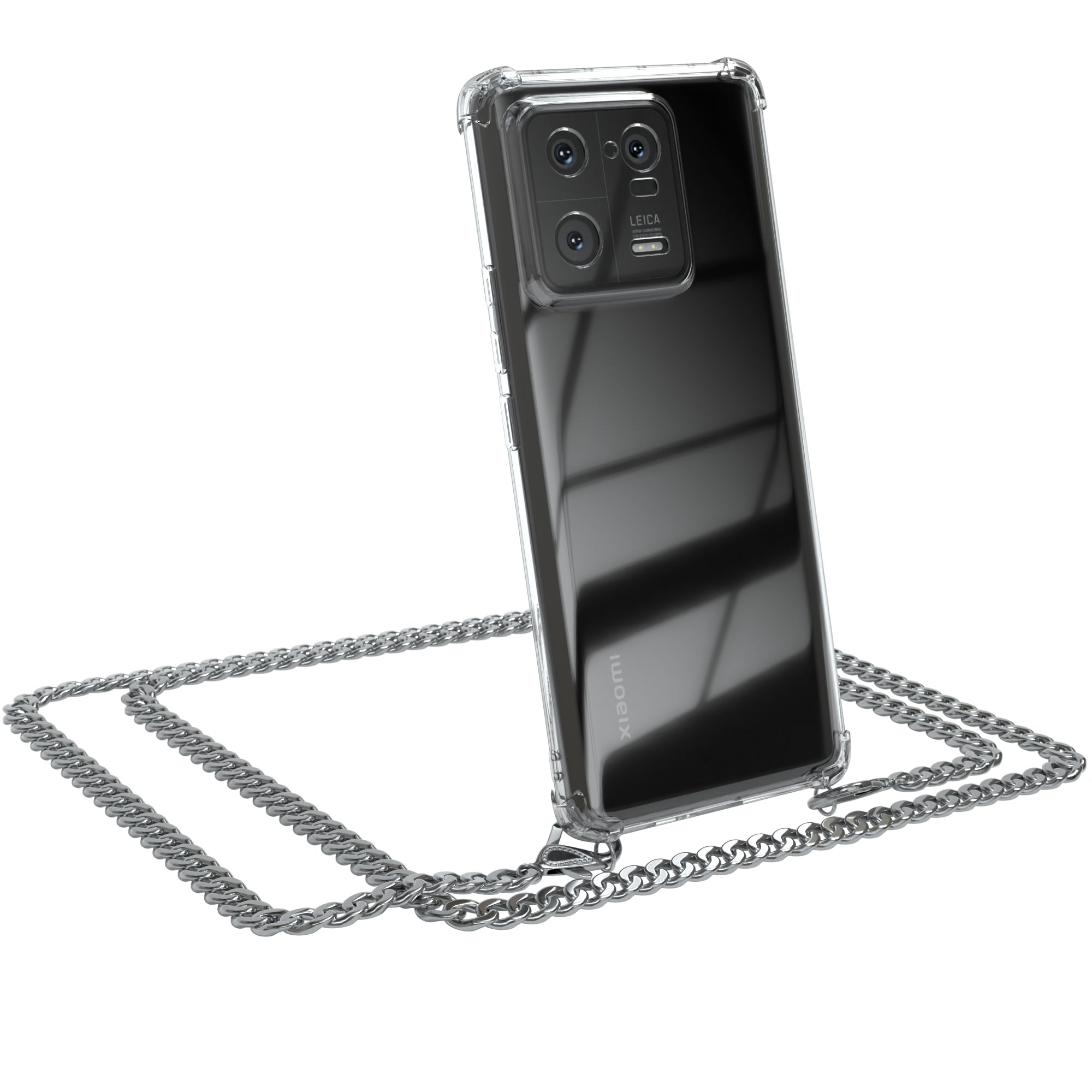 Xiaomi 13 Pro Hülle mit Metallkette + Schwarze Kordel