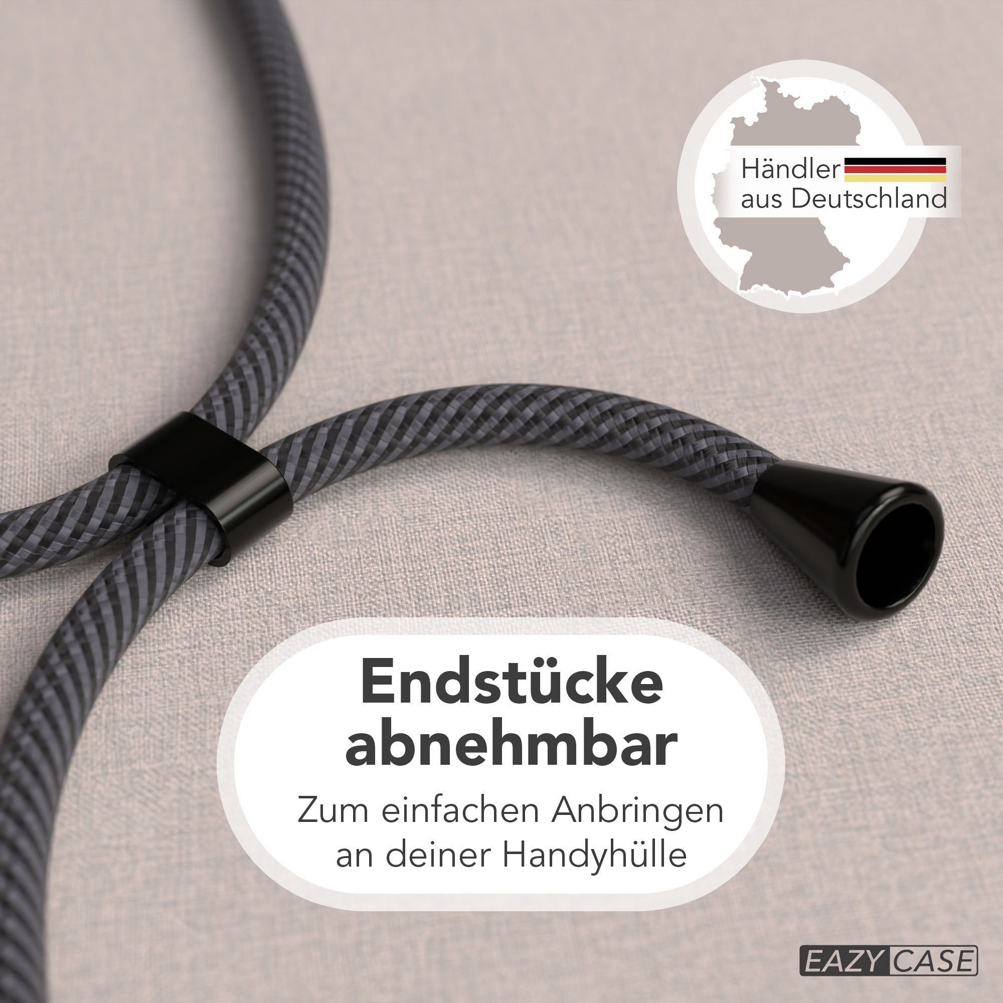 Universal Handykette einzeln verstellbar mit abnehmbaren Endstücken EAZY CASE