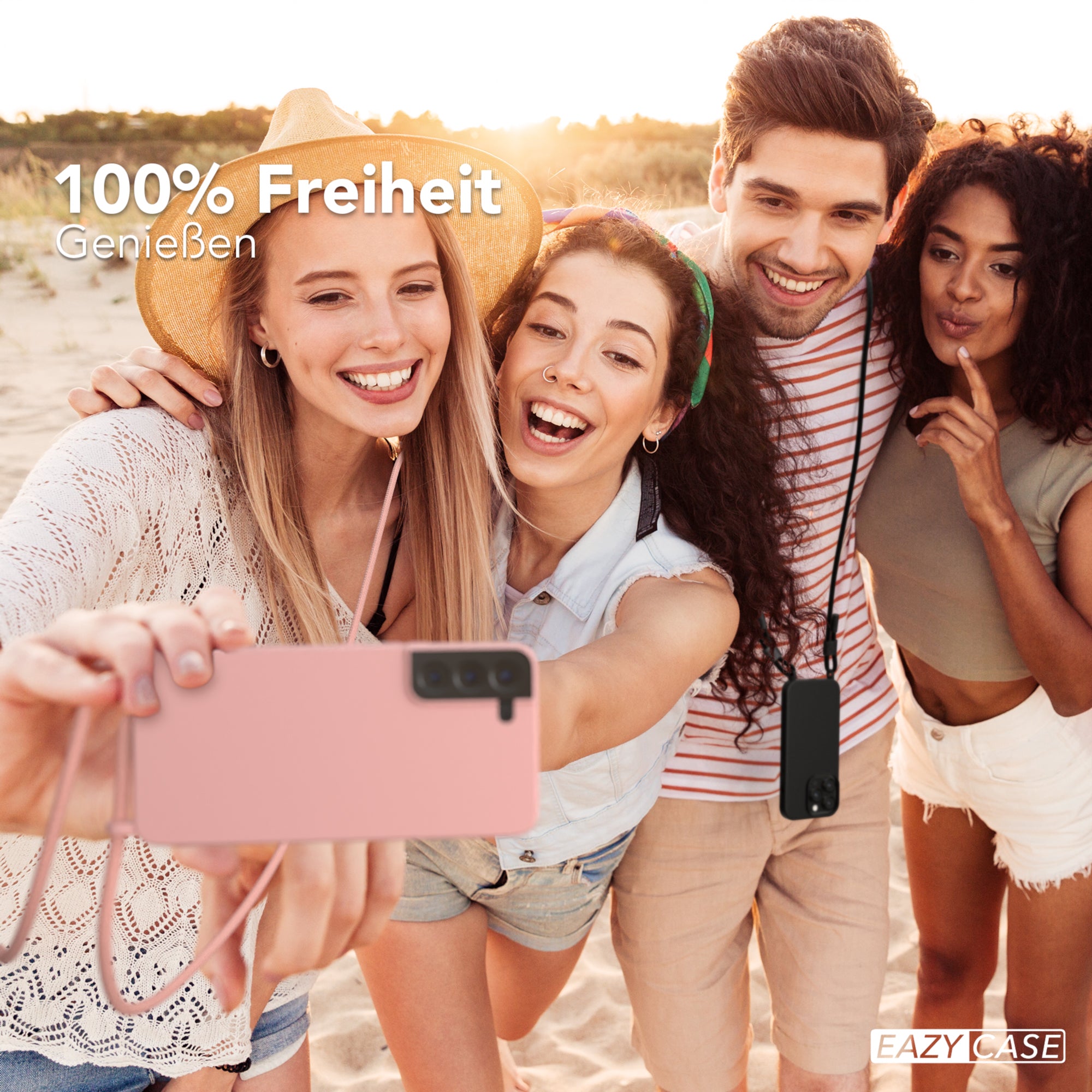 Galaxy S22 Plus 5G Silikonhülle + Kordel
