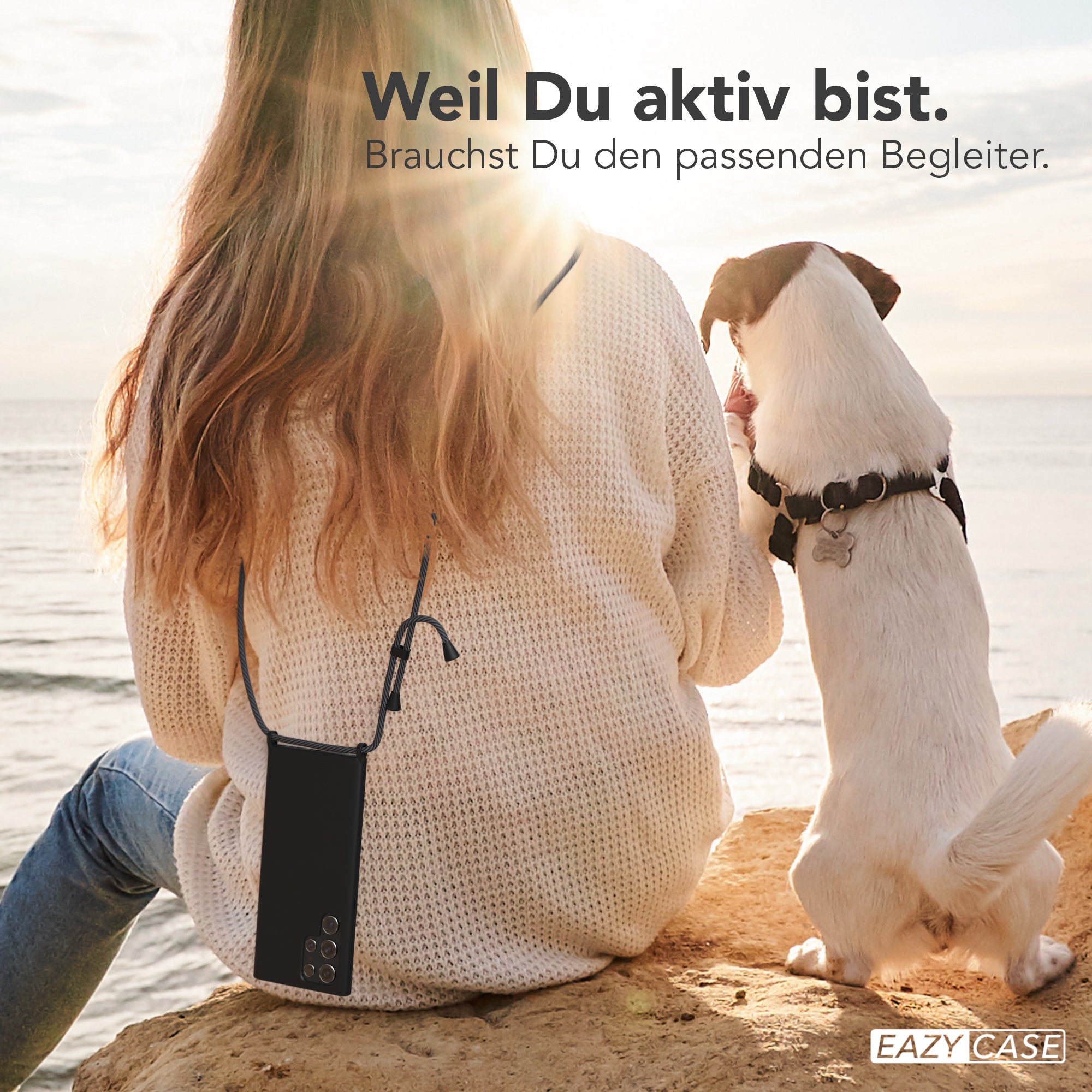 Galaxy S22 Ultra 5G Silikonhülle + Kordel