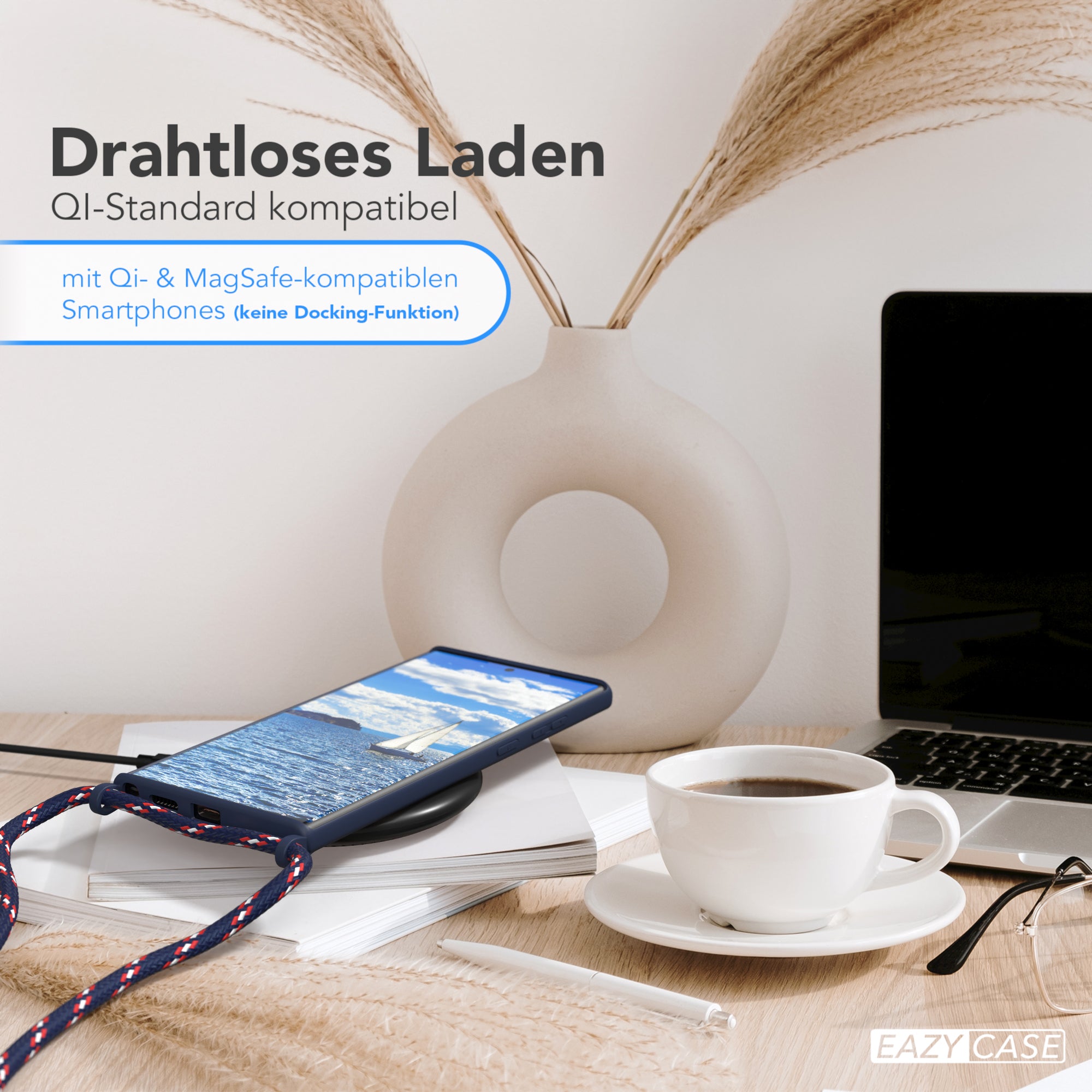 Galaxy S22 Ultra 5G Silikonhülle + Kordel