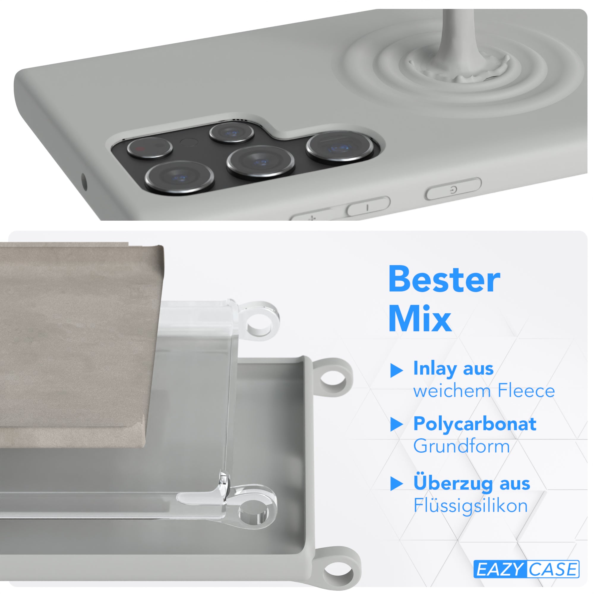 Galaxy S22 Ultra 5G Silikonhülle + Kordel