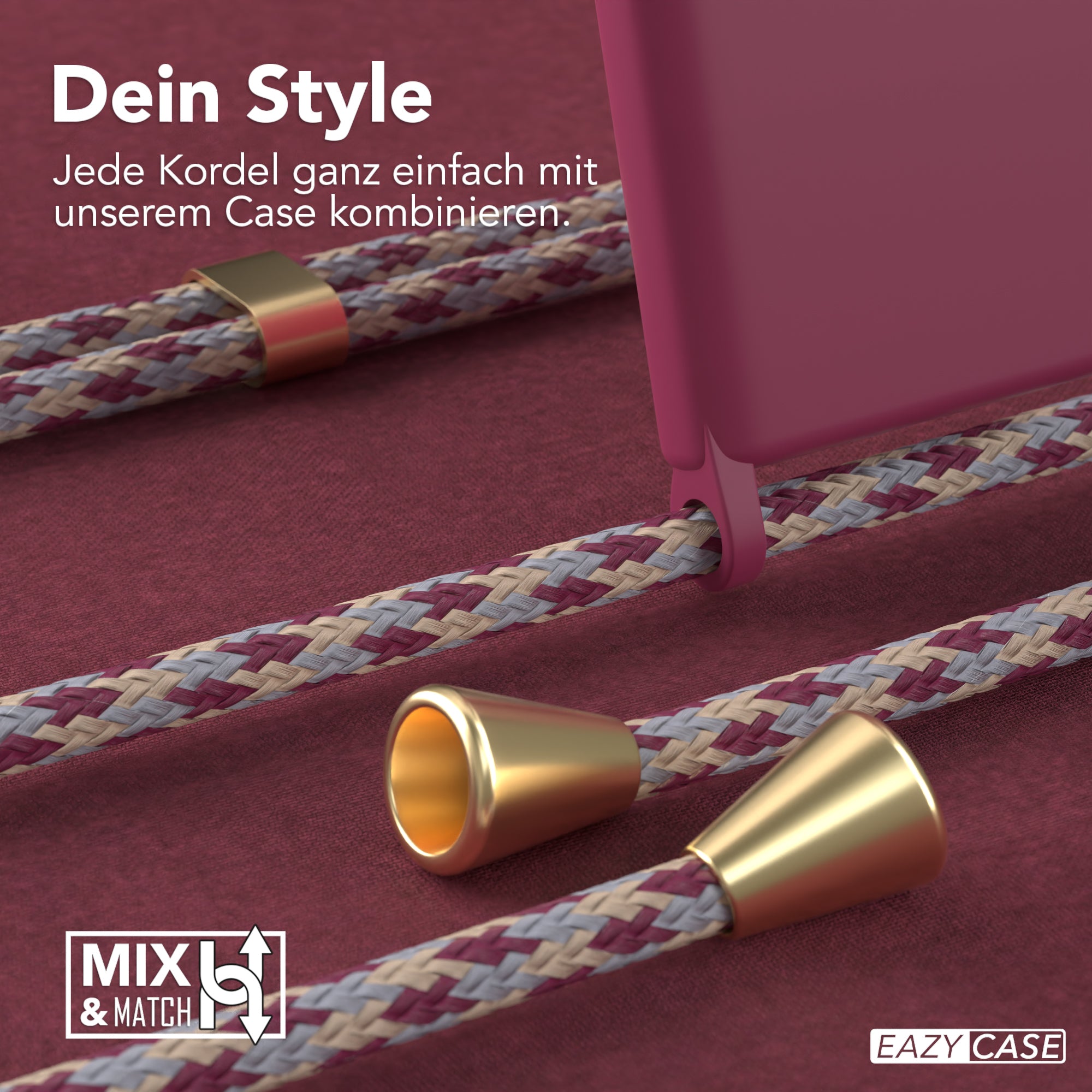 Galaxy S22 Ultra 5G Silikonhülle + Kordel