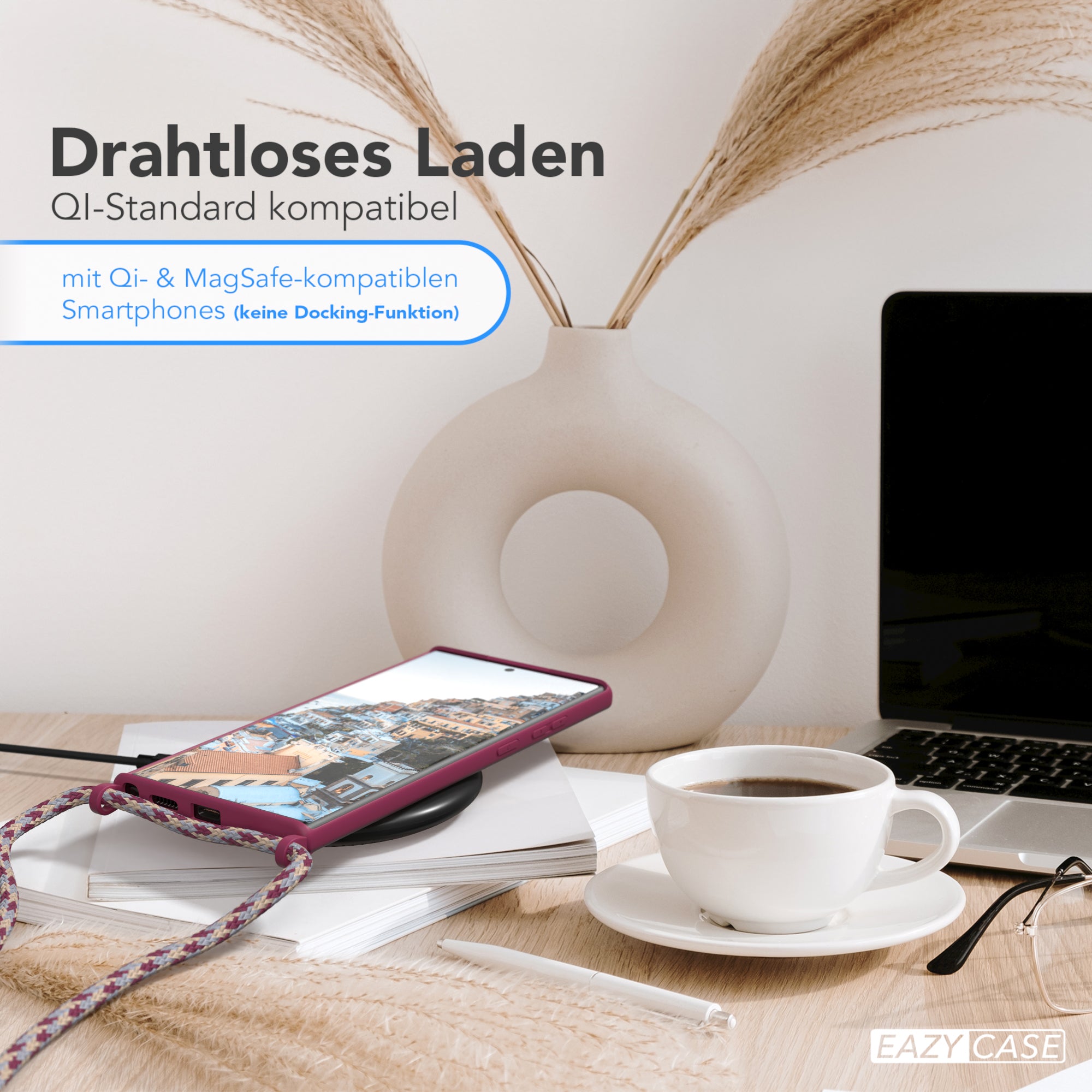 Galaxy S22 Ultra 5G Silikonhülle + Kordel