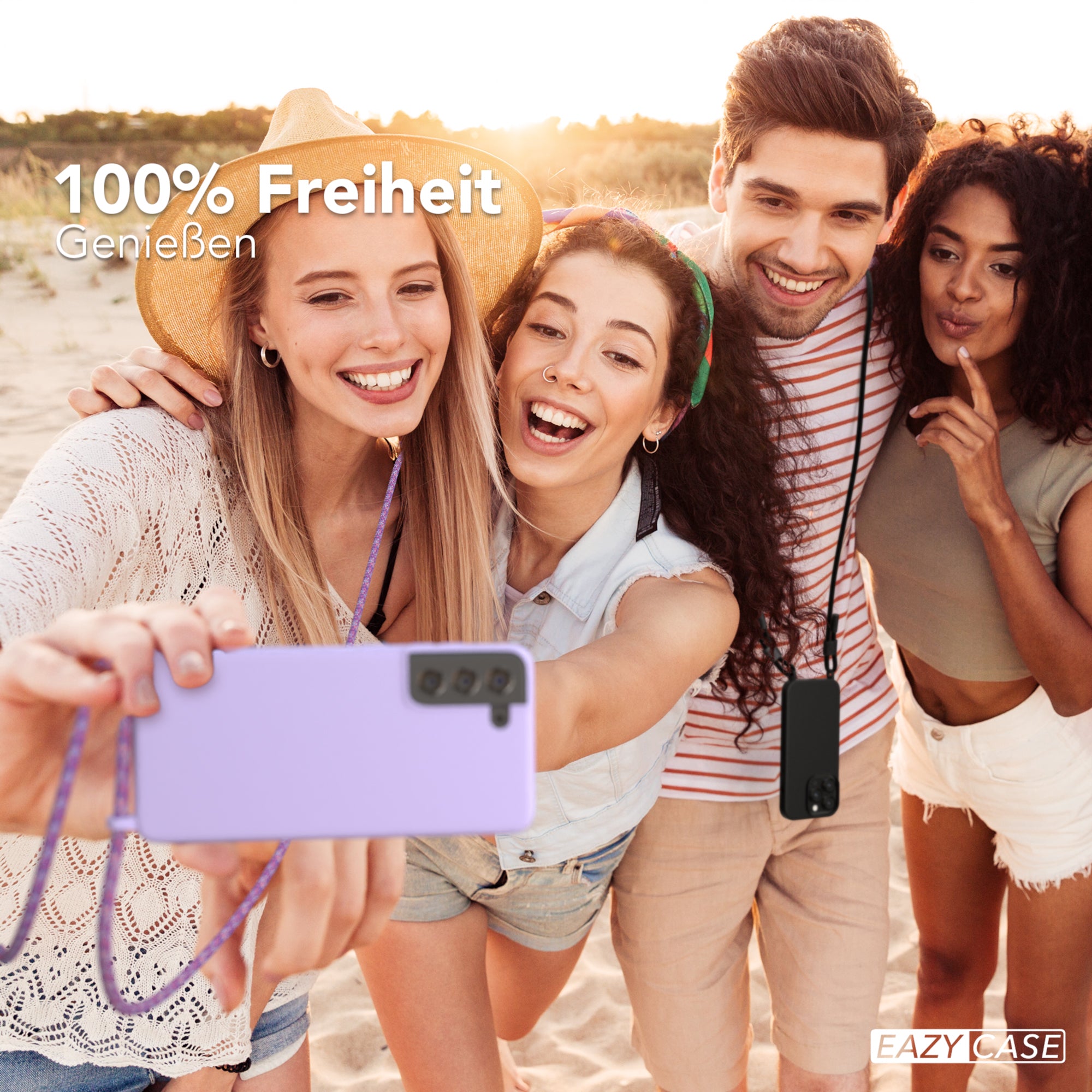 Galaxy S21 FE 5G Silikonhülle + Kordel