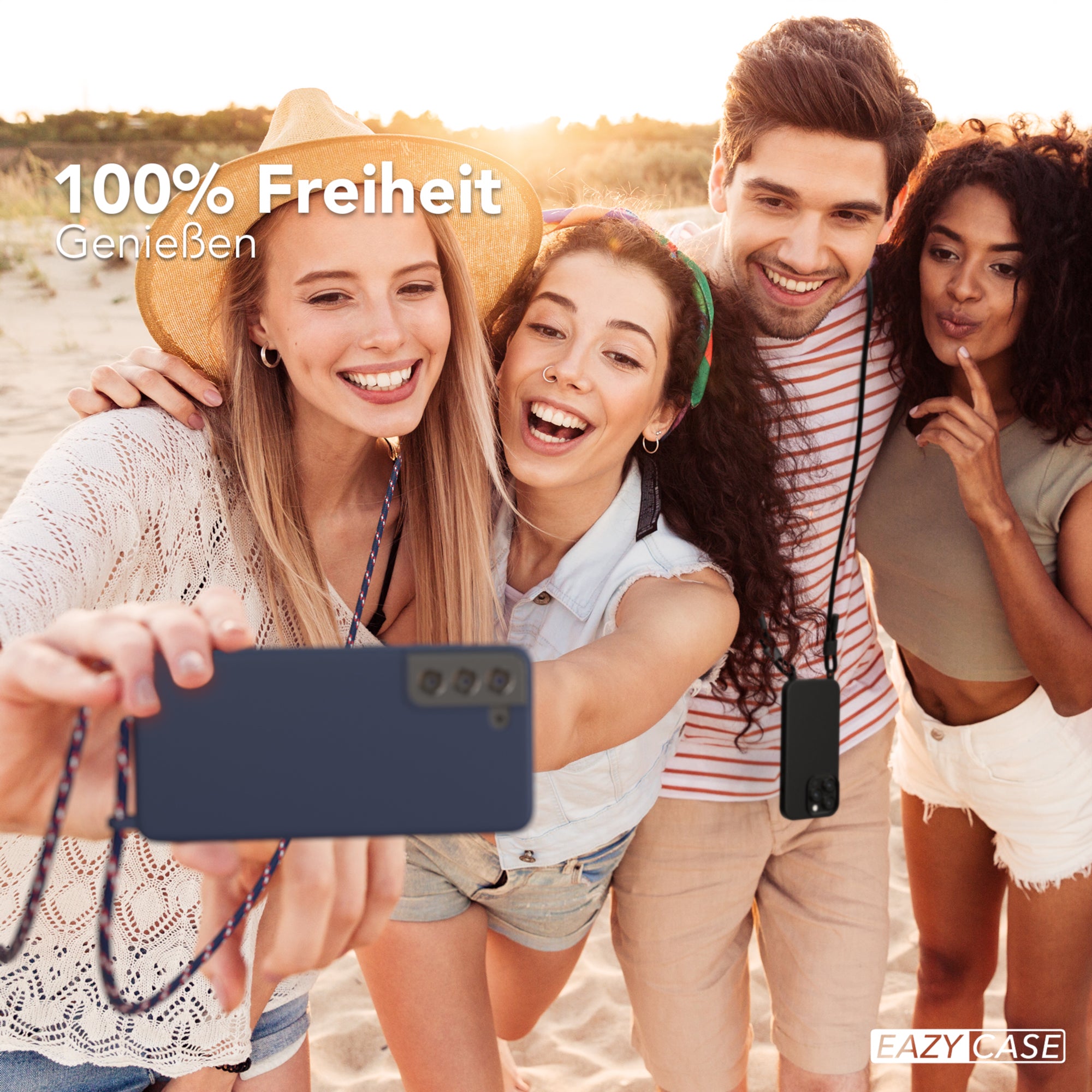 Galaxy S21 FE 5G Silikonhülle + Kordel