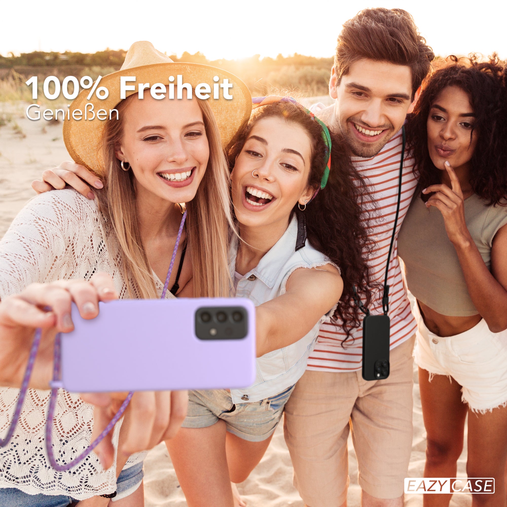 Galaxy A33 5G Silikonhülle + Kordel
