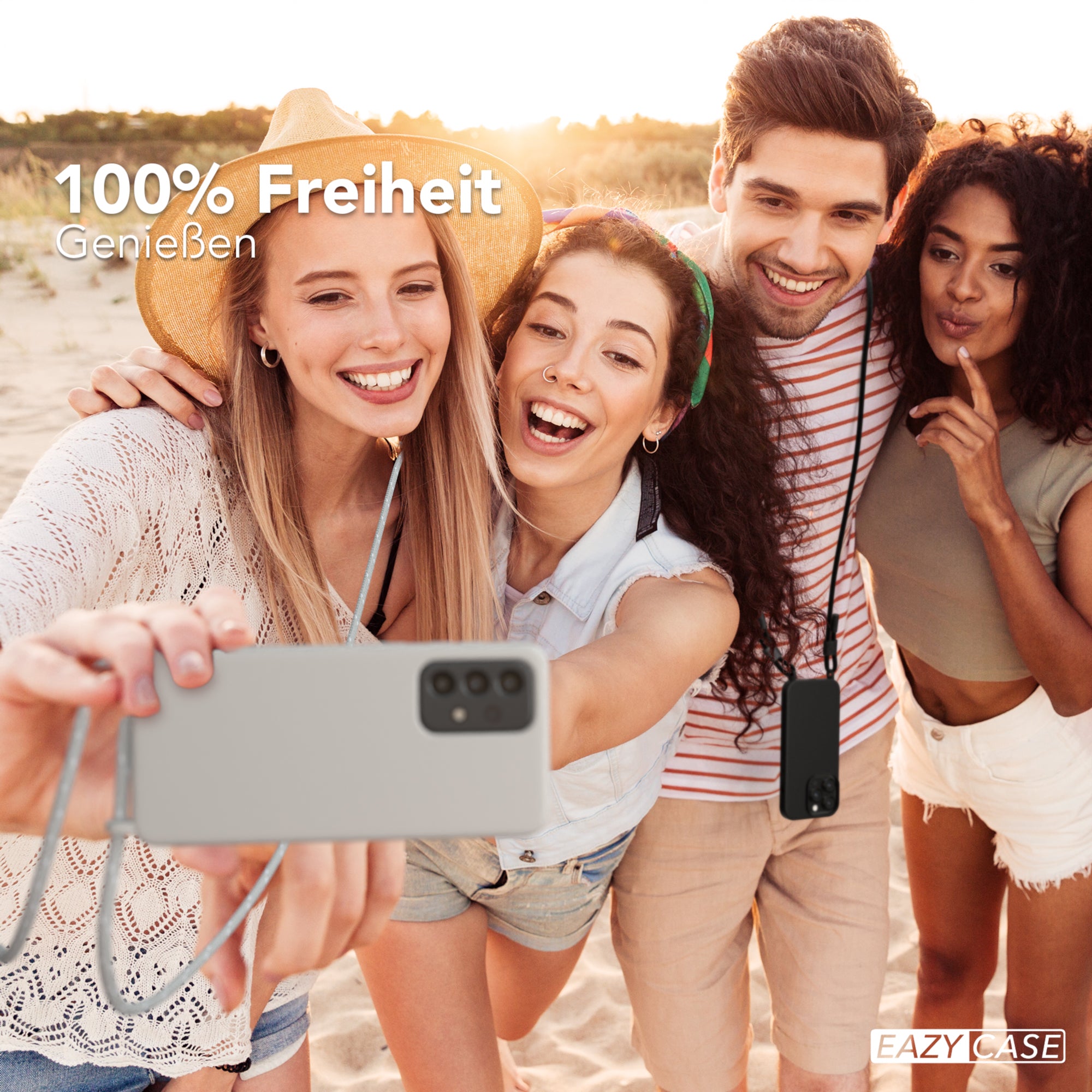 Galaxy A33 5G Silikonhülle + Kordel