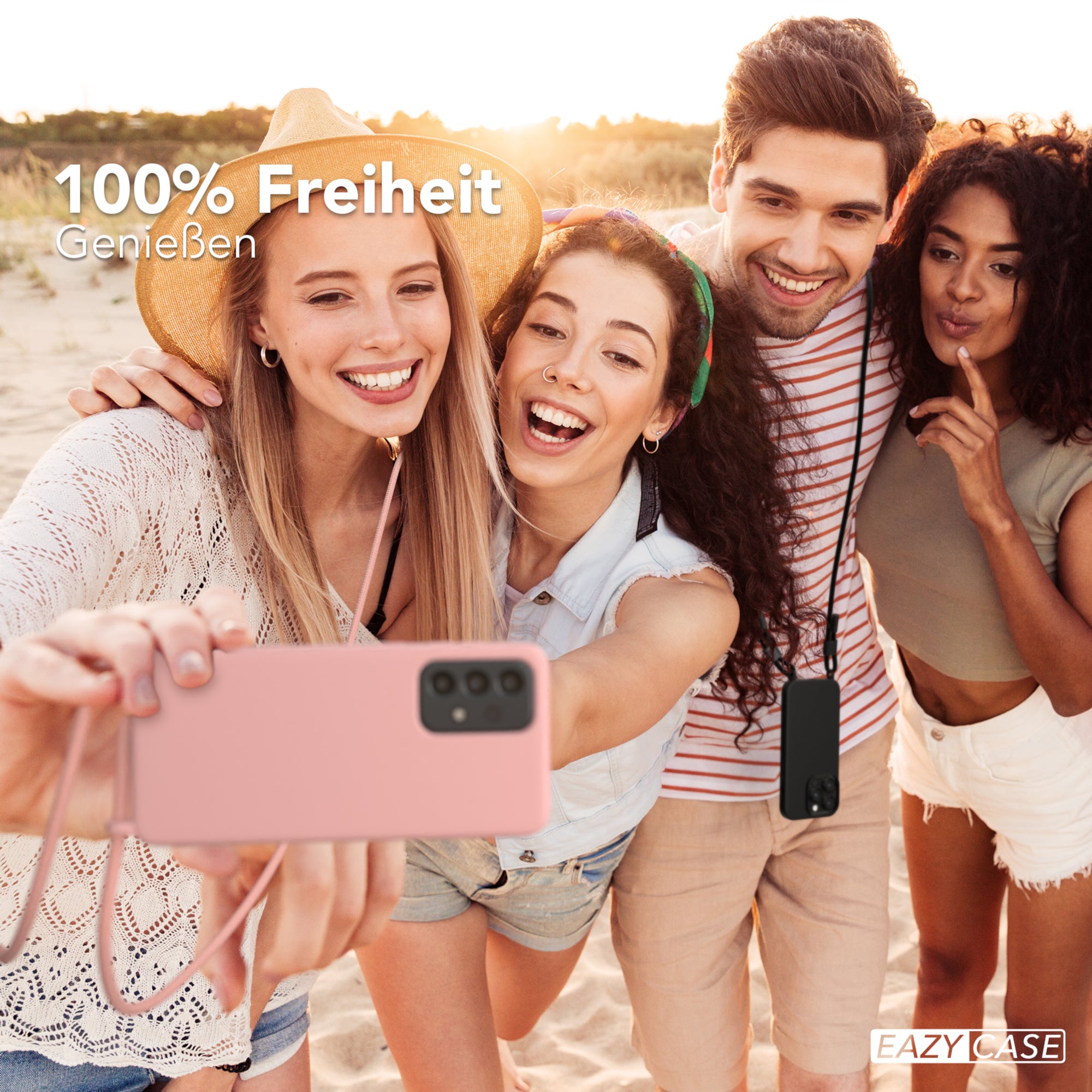 Galaxy A33 5G Silikonhülle + Kordel