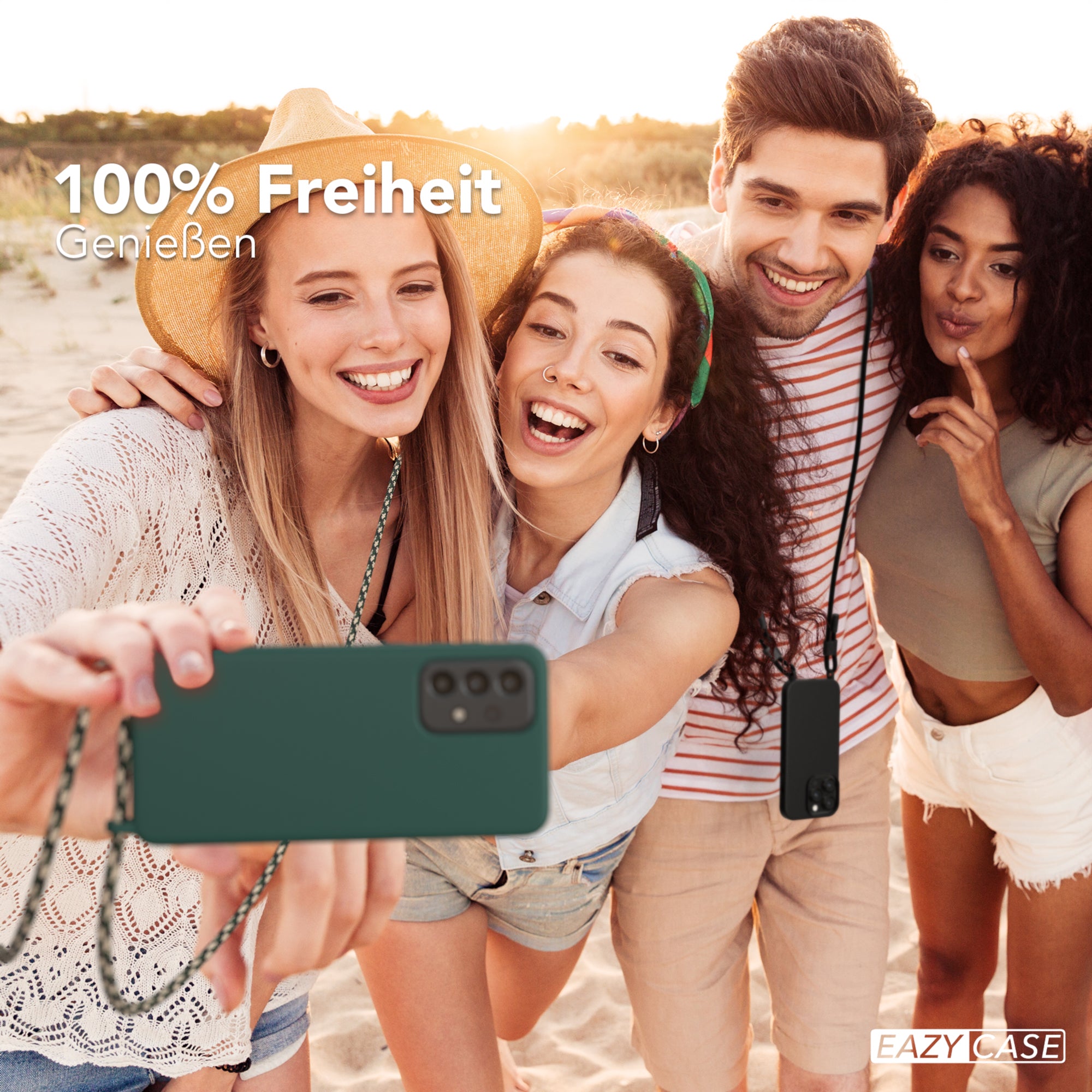 Galaxy A33 5G Silikonhülle + Kordel