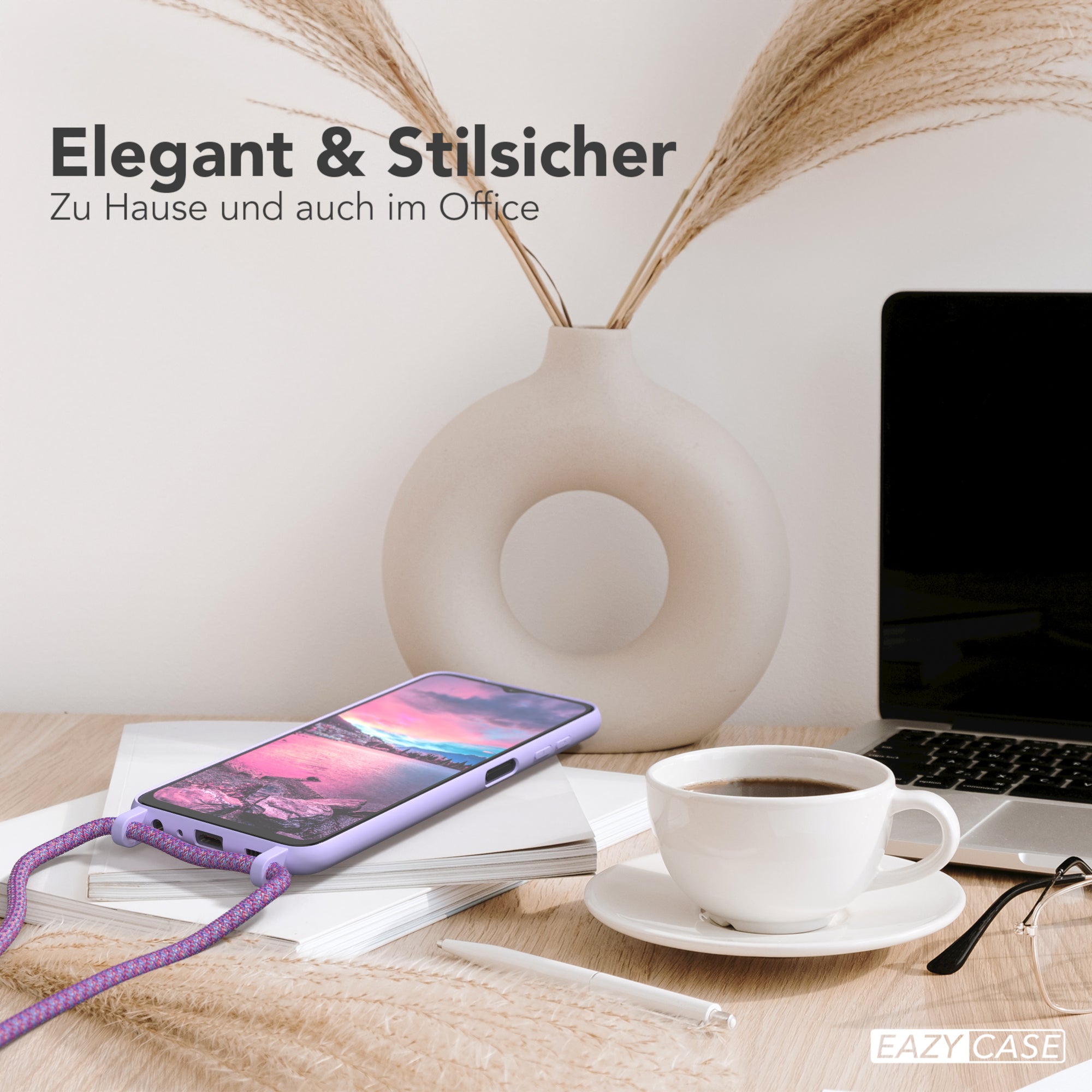 Galaxy A13 4G Silikonhülle + Kordel