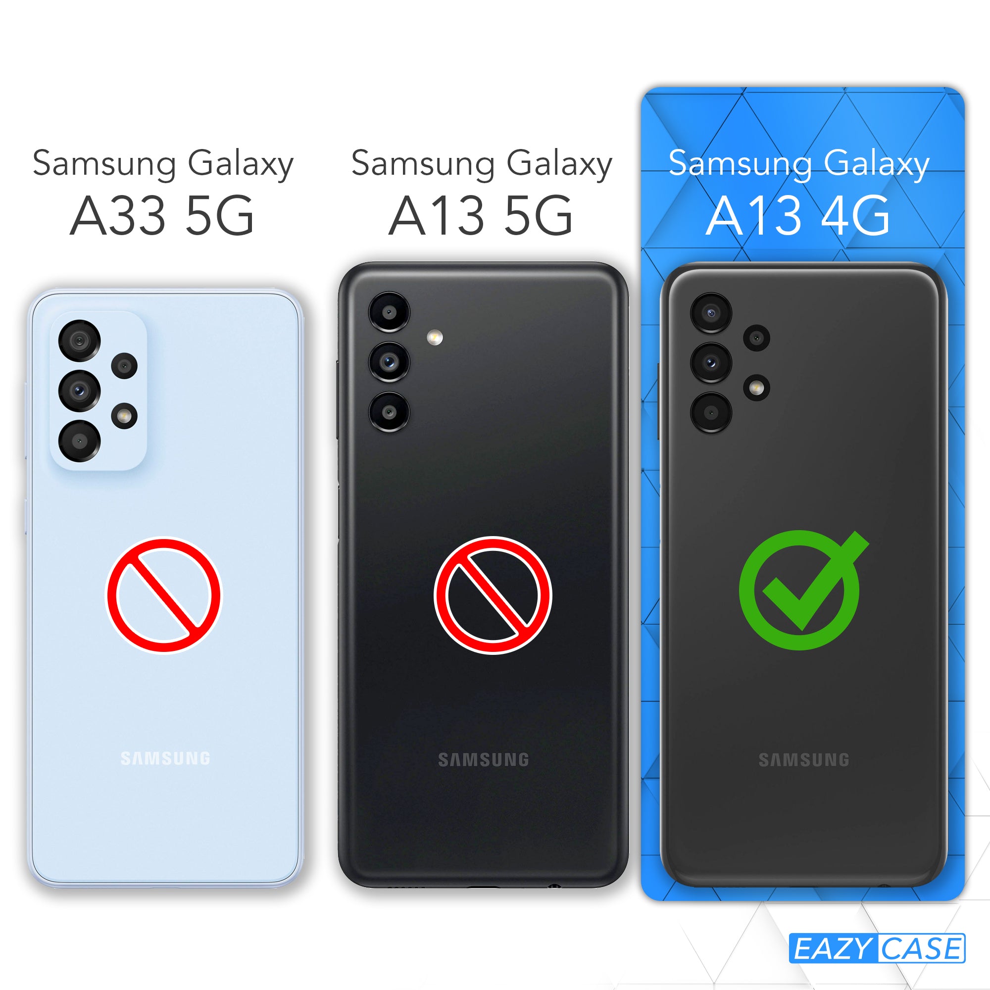 Galaxy A13 4G transparente Hülle + Kordel