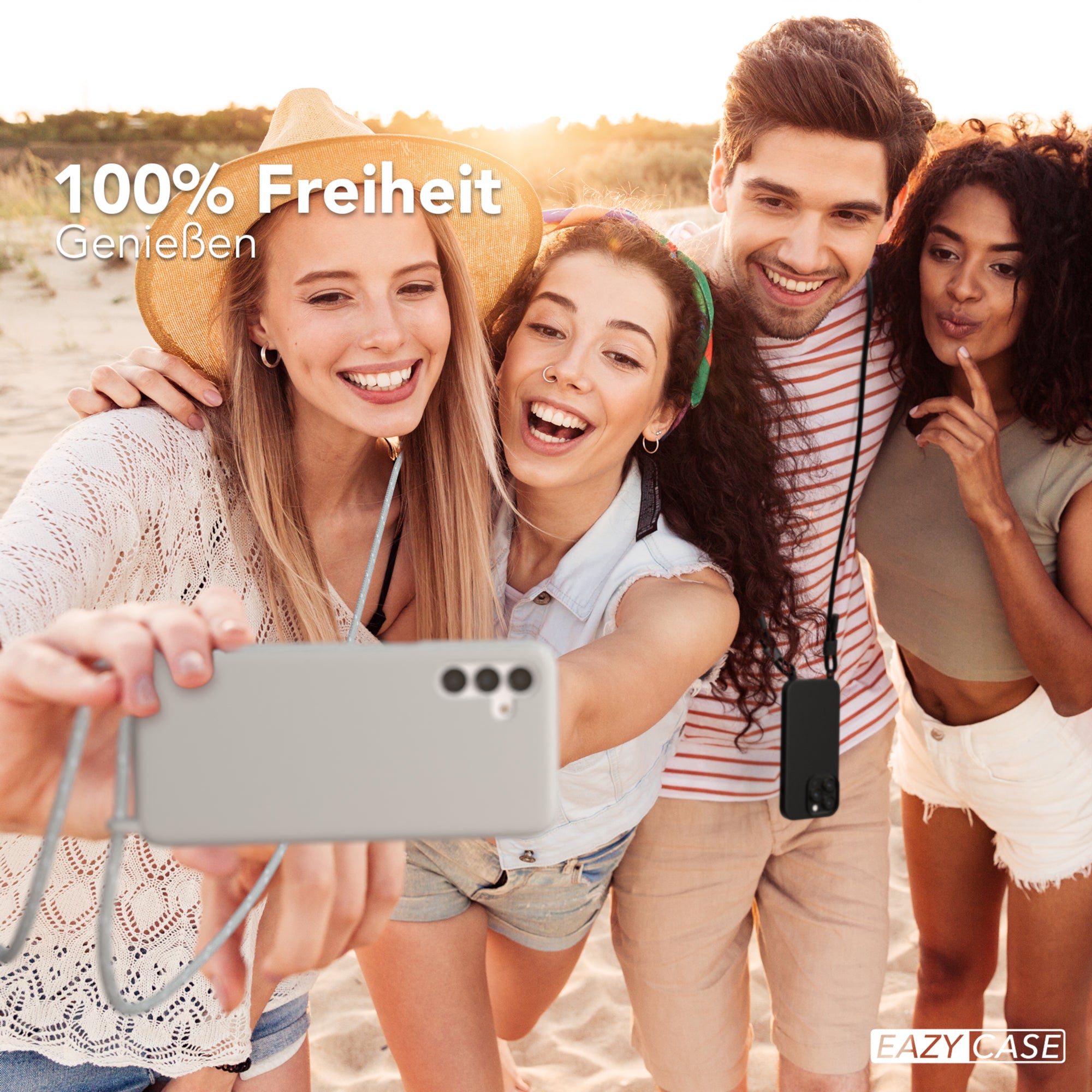 Galaxy A13 4G Silikonhülle + Kordel