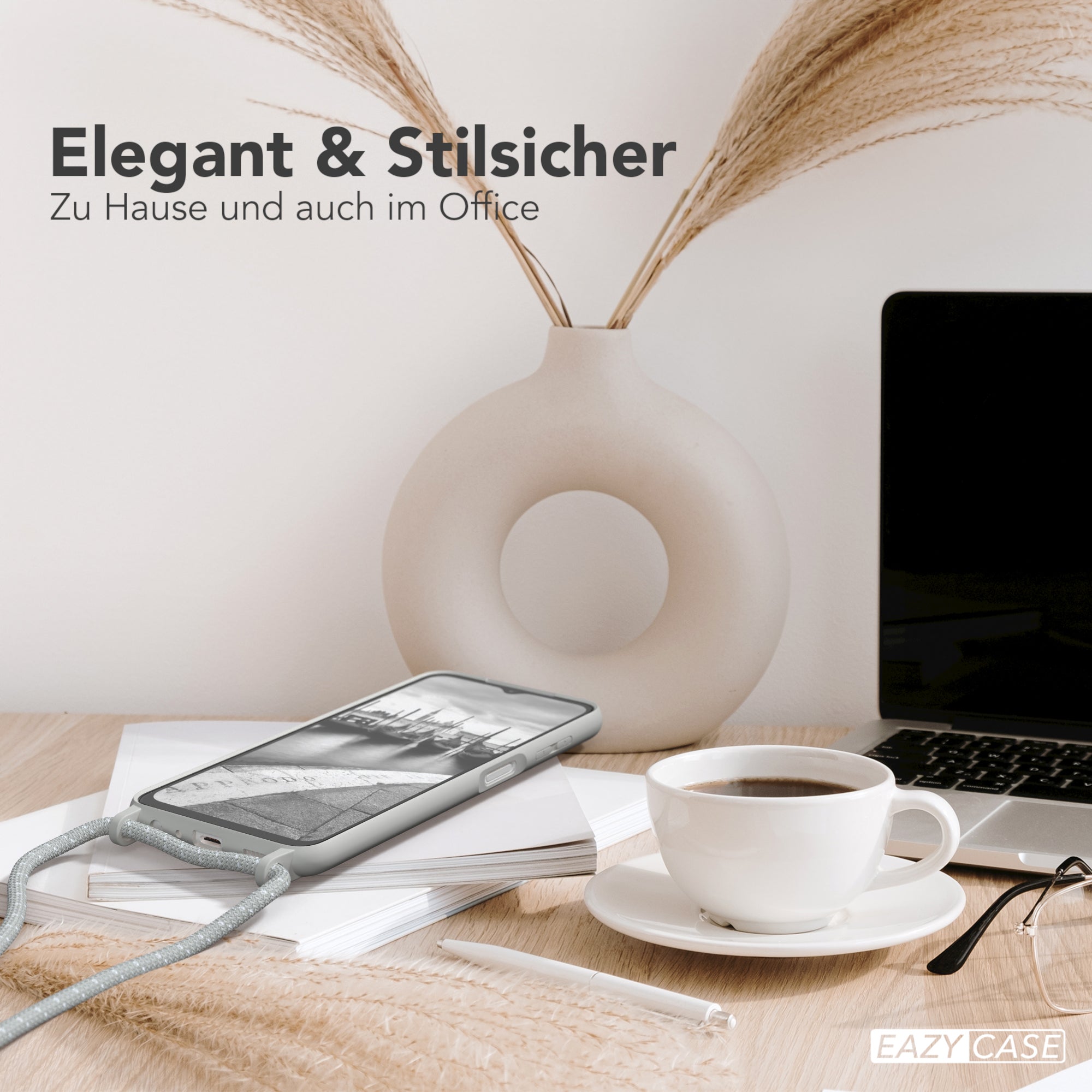 Galaxy A13 4G Silikonhülle + Kordel
