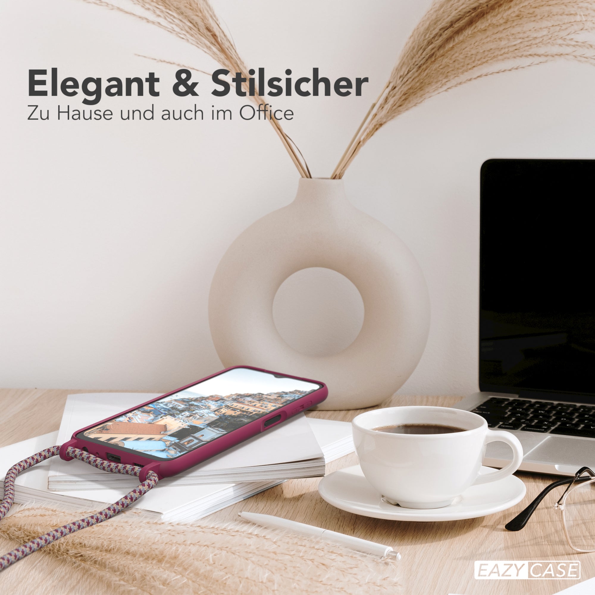 Galaxy A13 4G Silikonhülle + Kordel