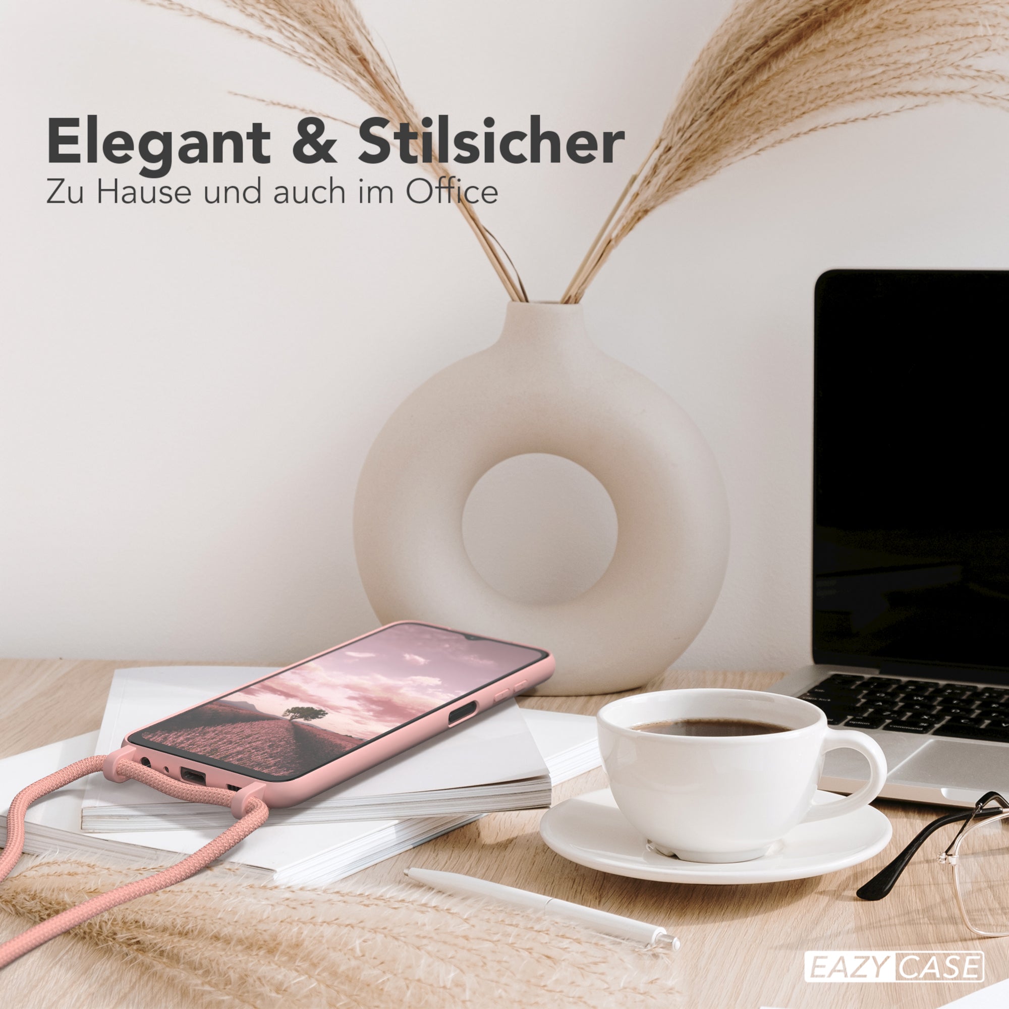 Galaxy A13 4G Silikonhülle + Kordel