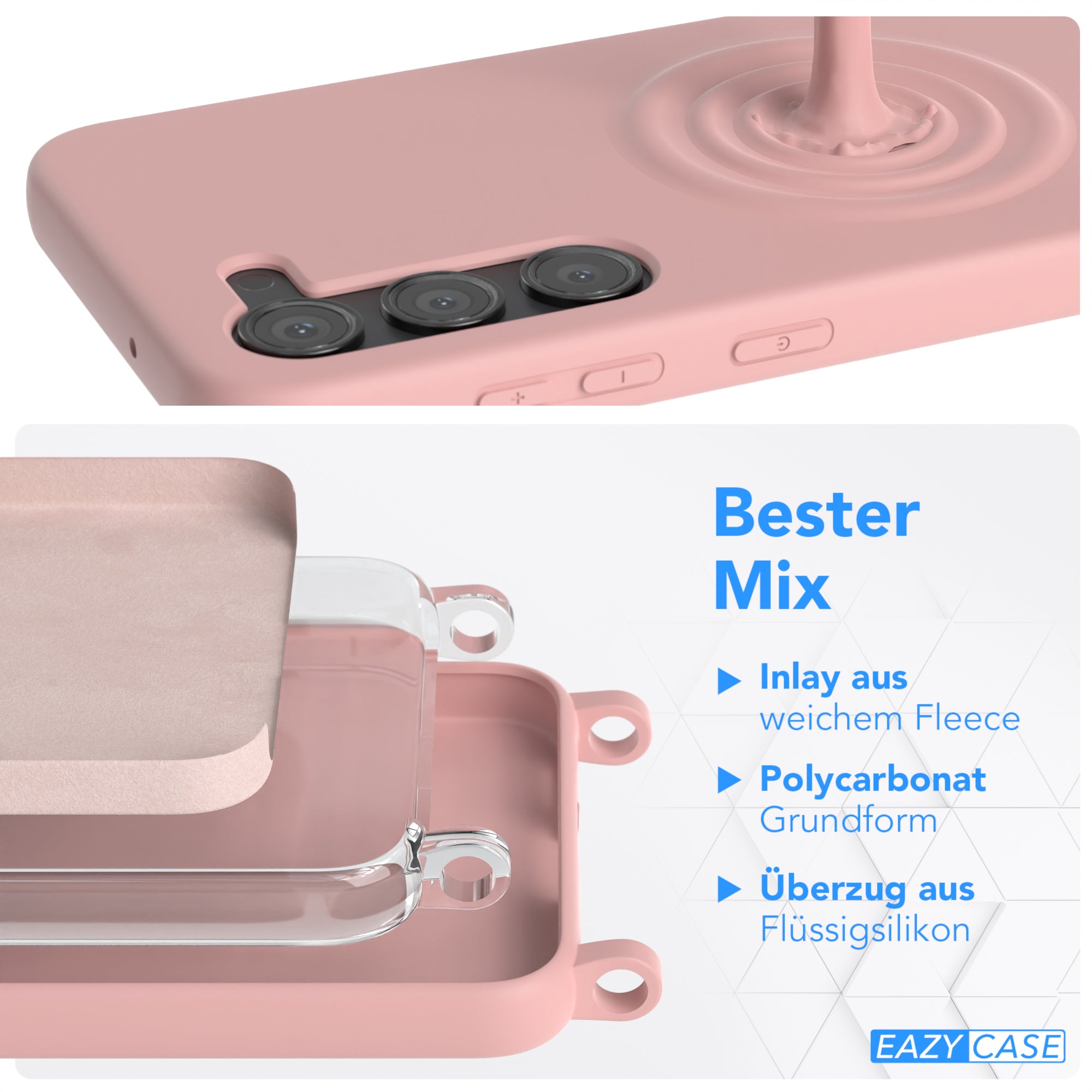 Galaxy S23 Silikonhülle + Kordel