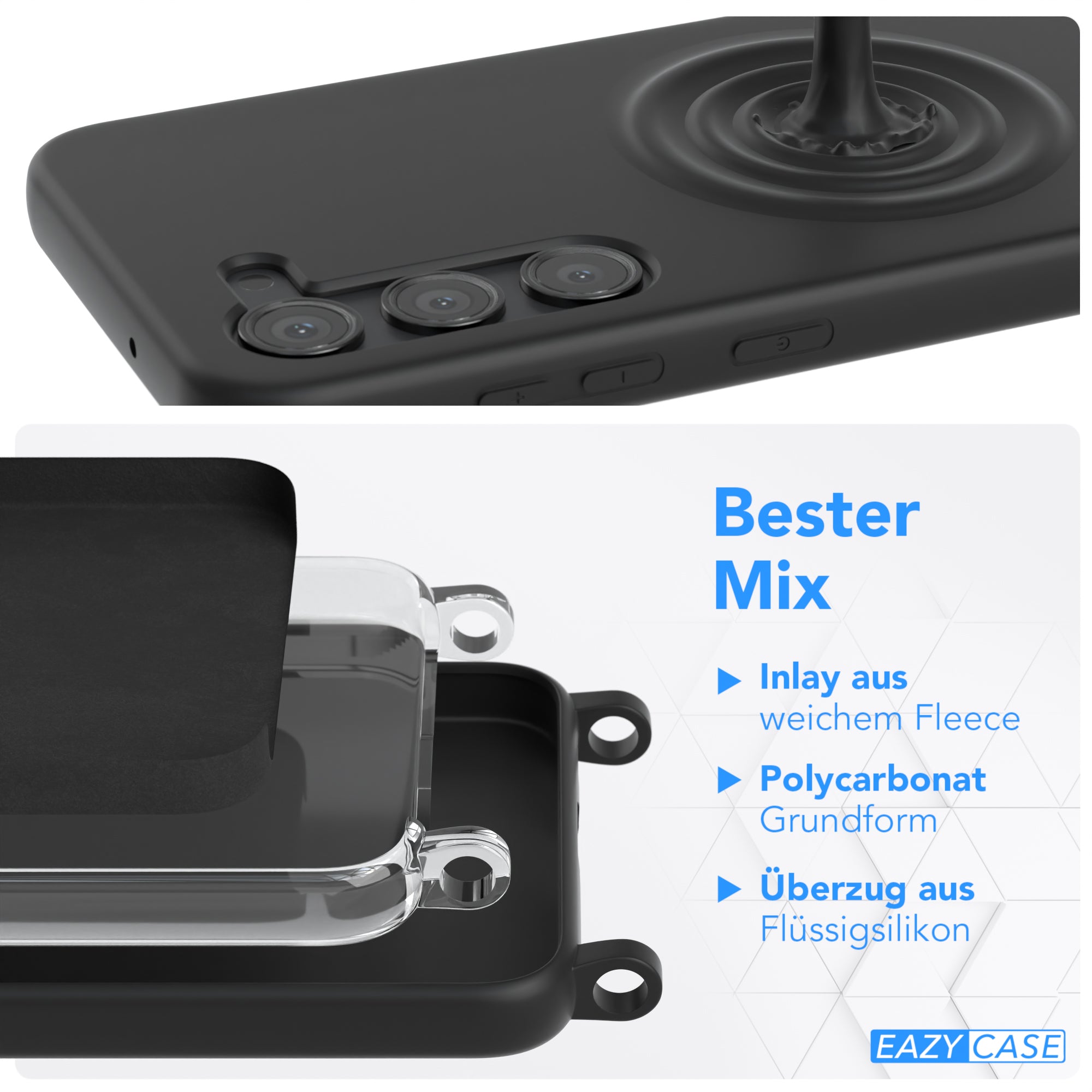 Galaxy S23 Silikonhülle + Kordel