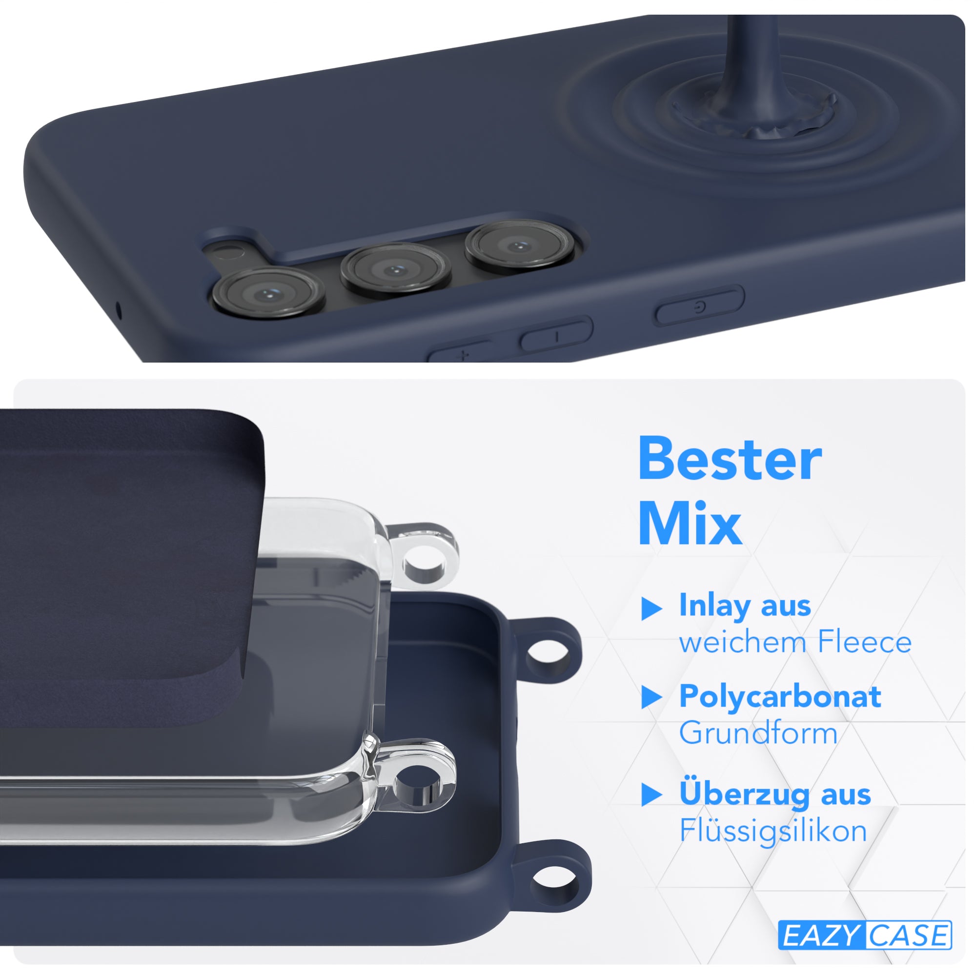 Galaxy S23 Silikonhülle + Kordel