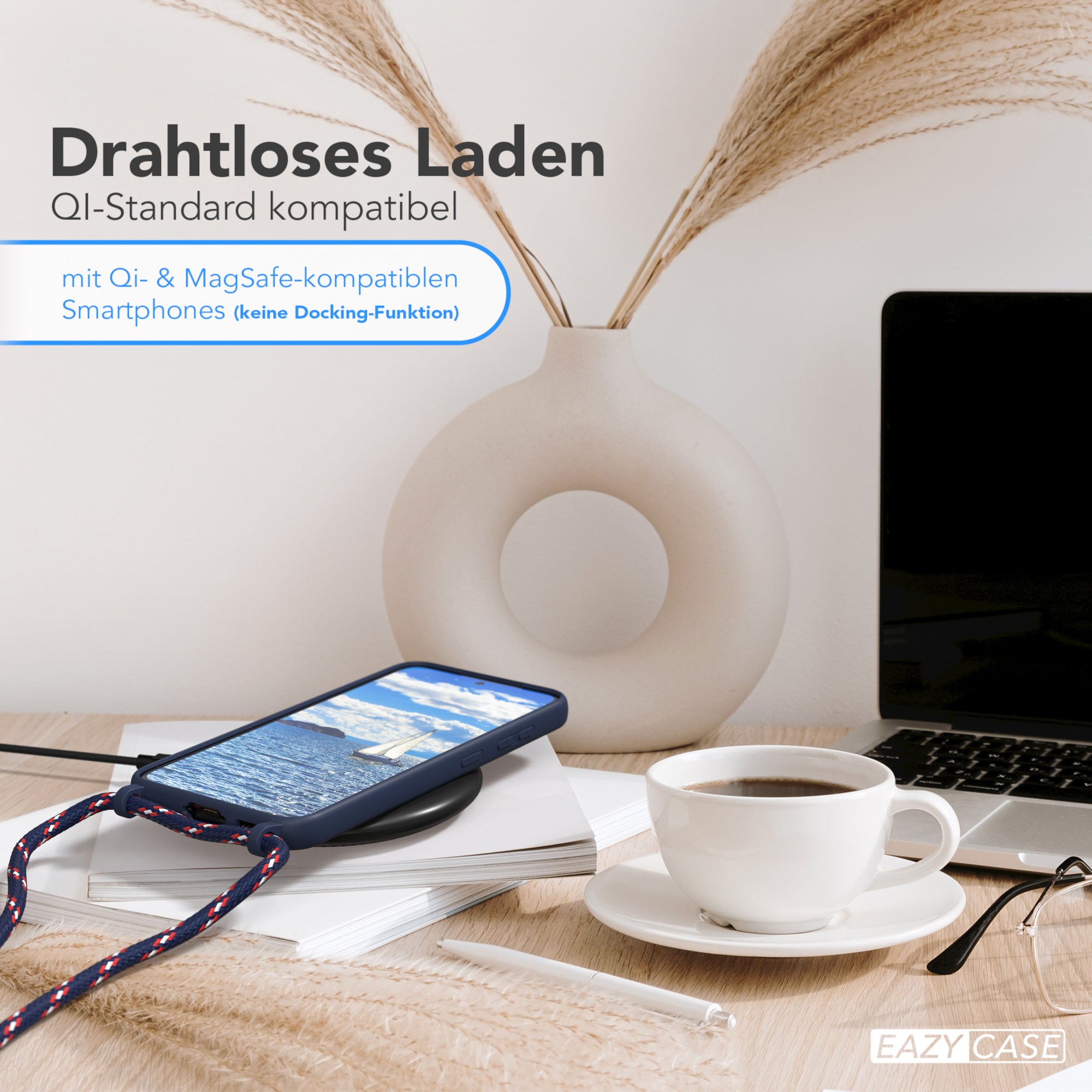 Galaxy S23 Silikonhülle + Kordel