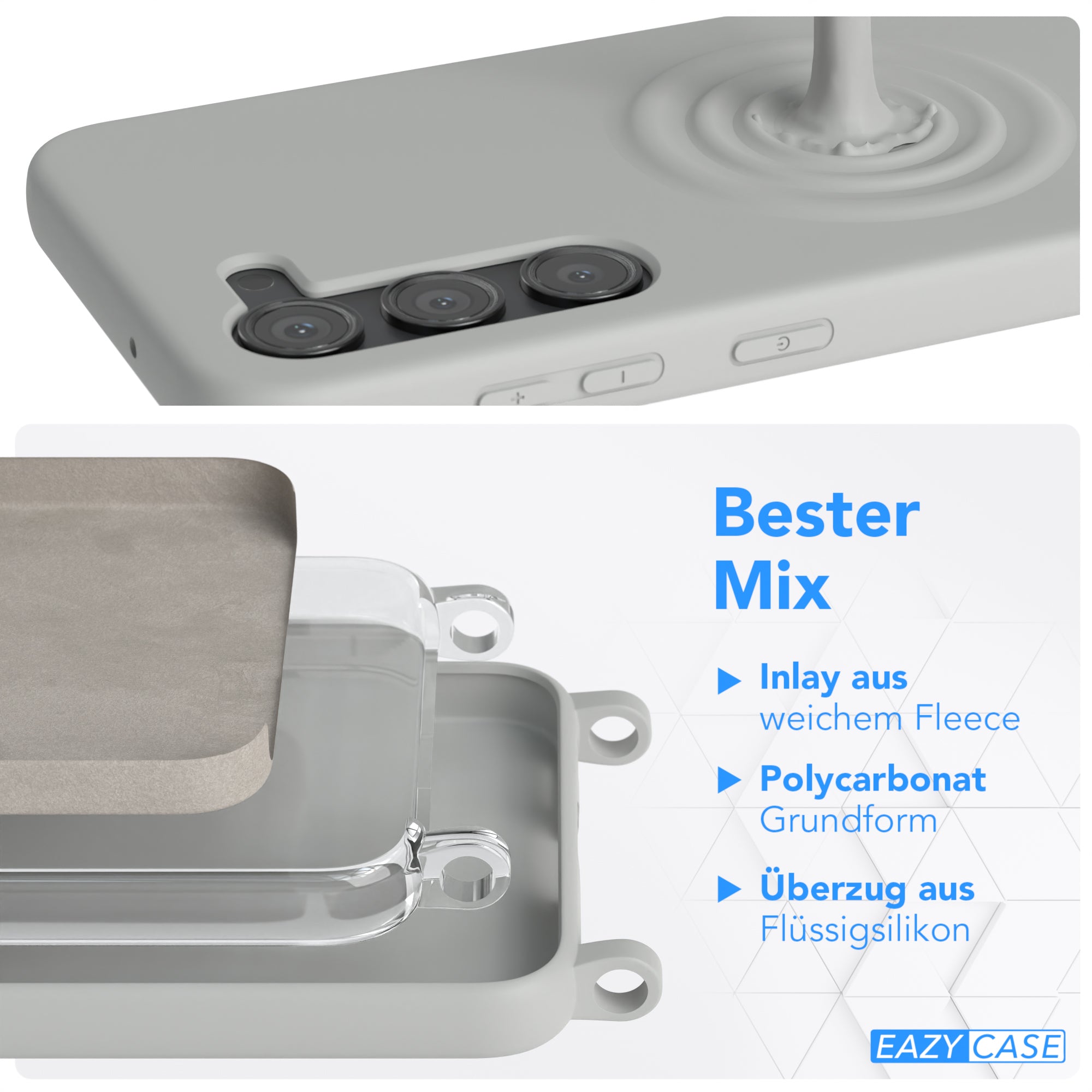 Galaxy S23 Silikonhülle + Kordel