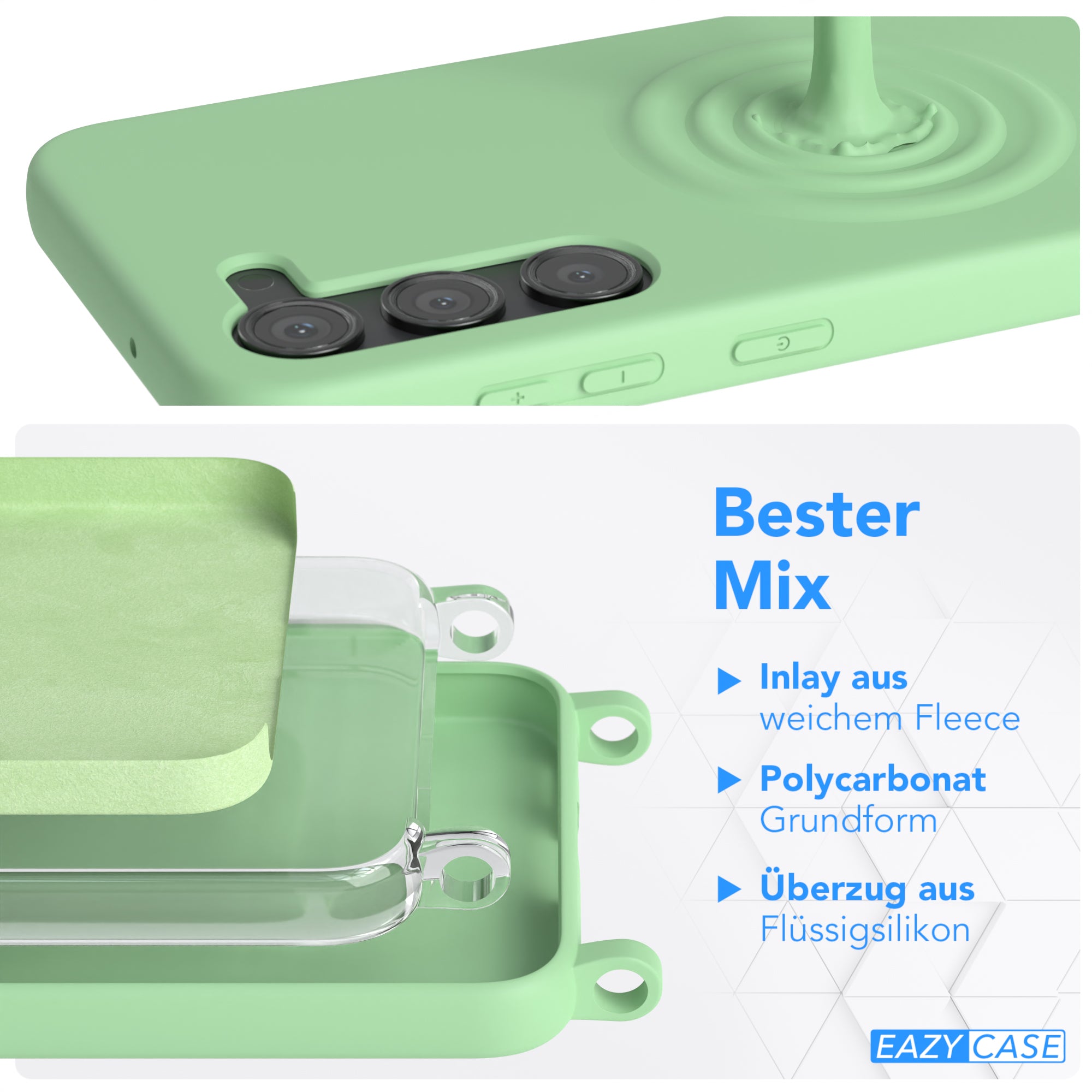 Galaxy S23 Silikonhülle + Kordel