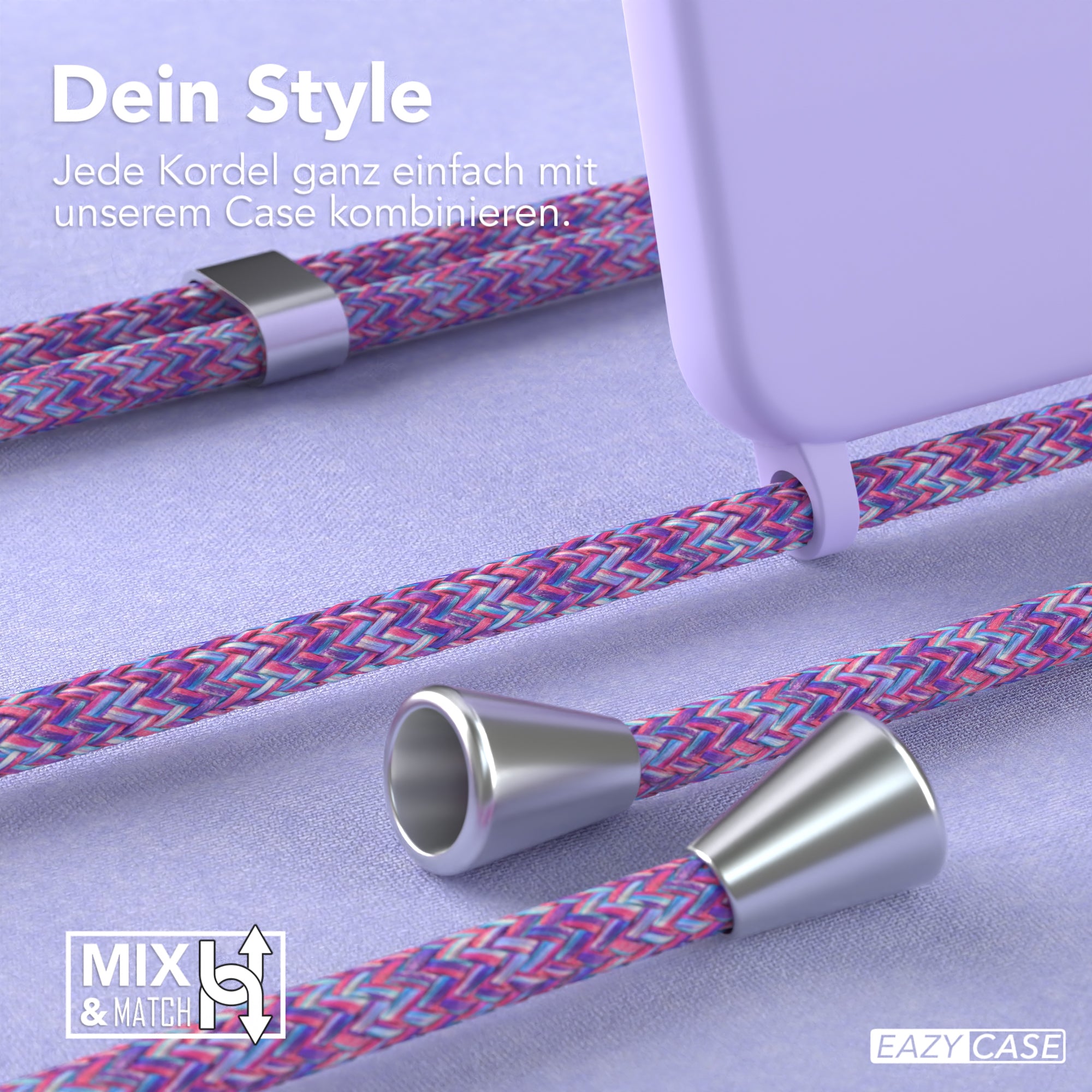 Galaxy S23 Silikonhülle + Kordel