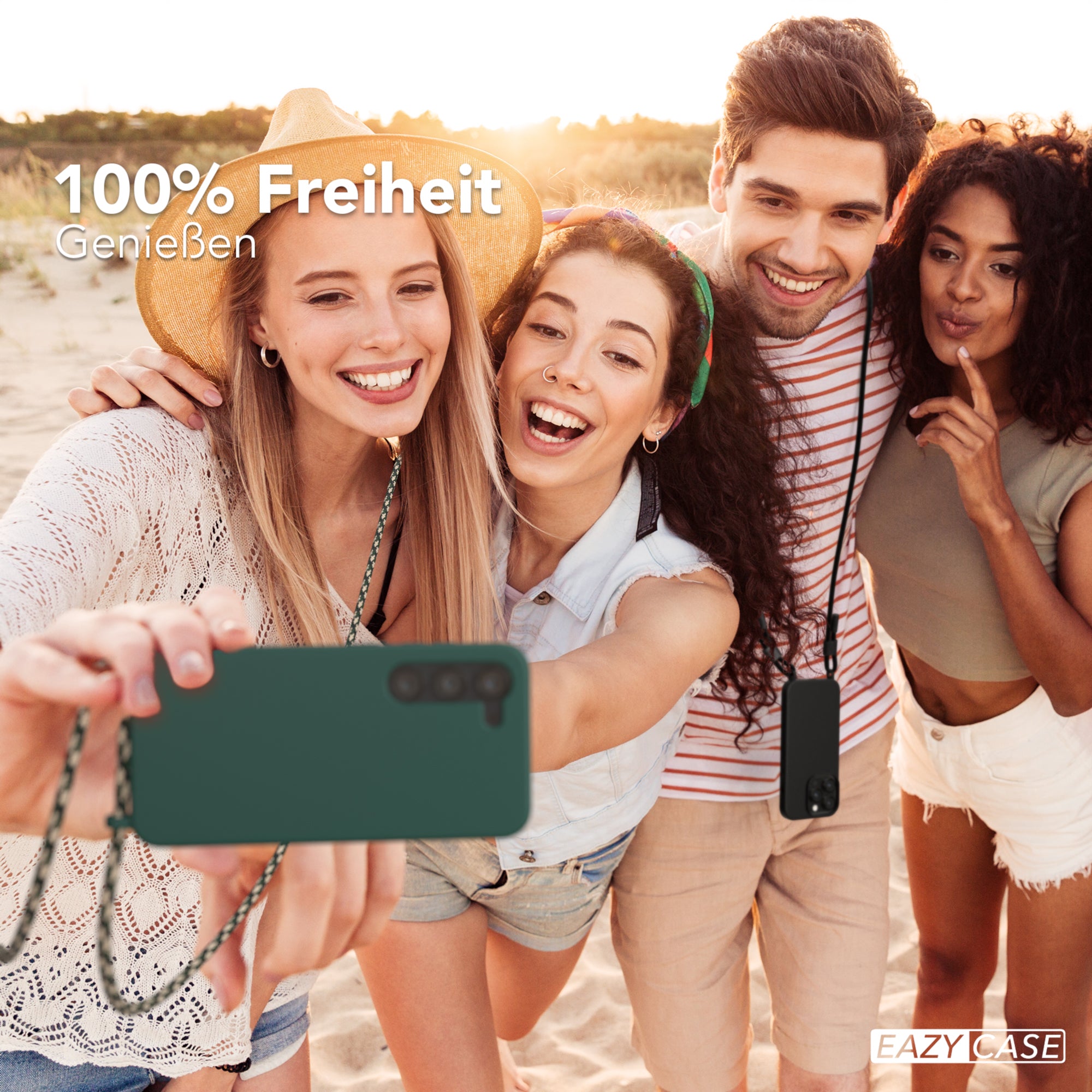 Galaxy S23 Silikonhülle + Kordel