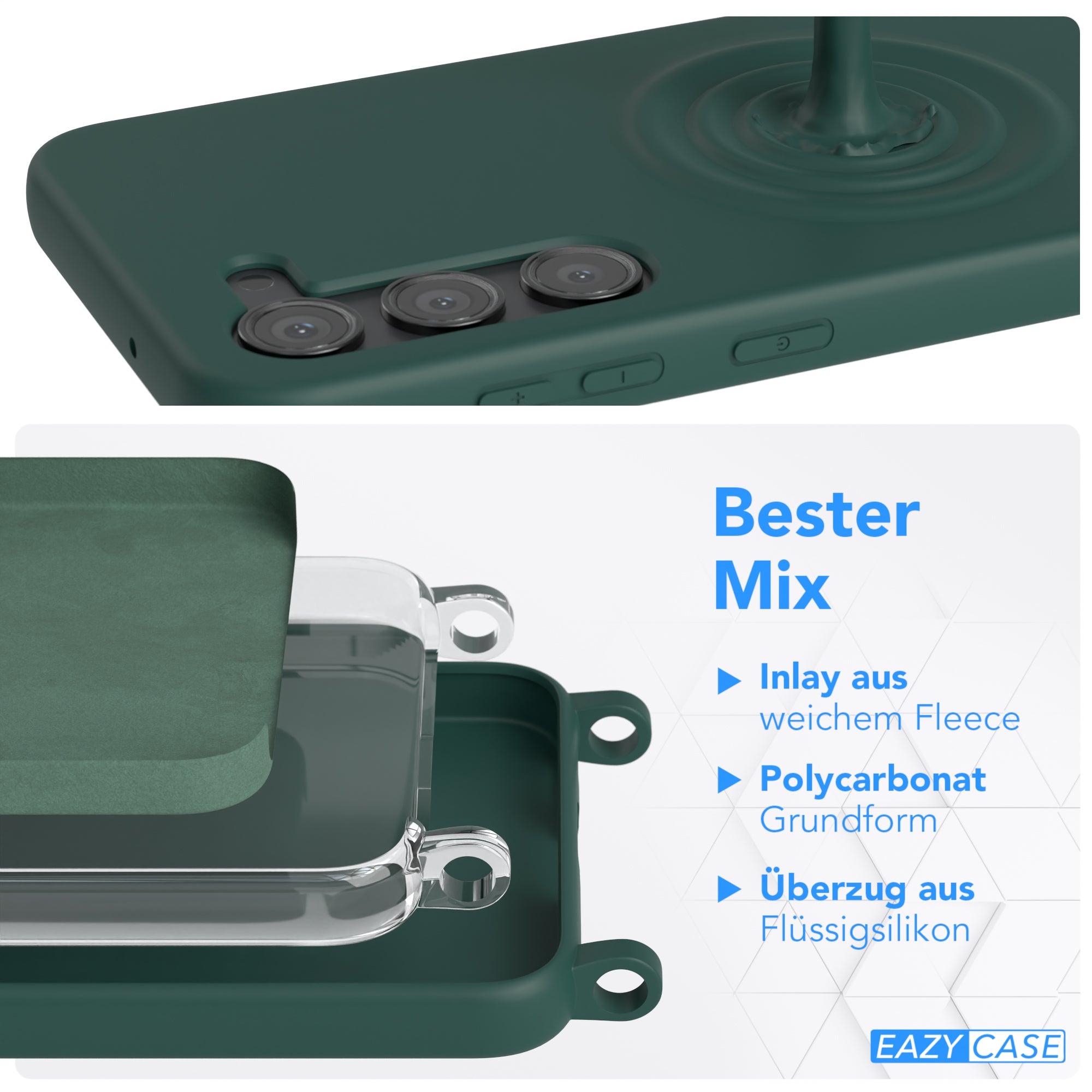 Galaxy S23 Silikonhülle + Kordel