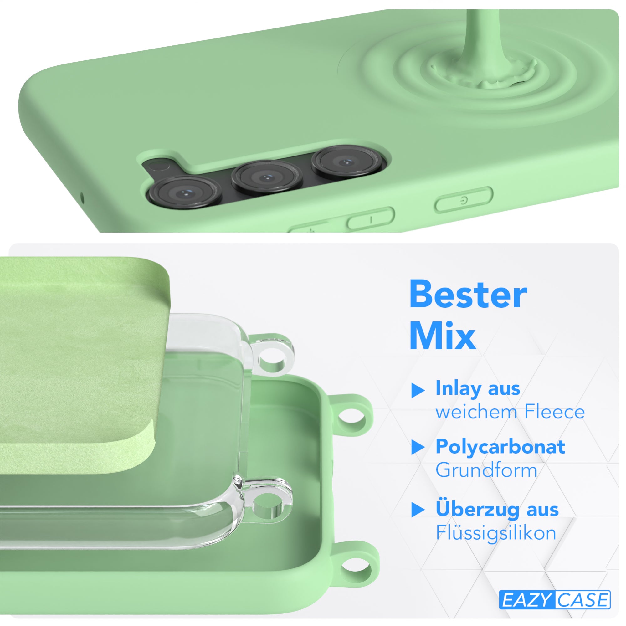 Galaxy S23 Plus Silikonhülle + Kordel