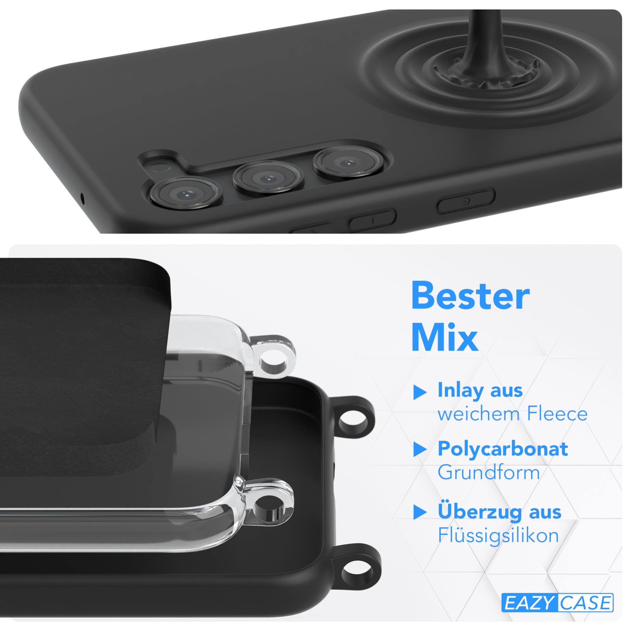 Galaxy S23 Plus Silikonhülle + Kordel