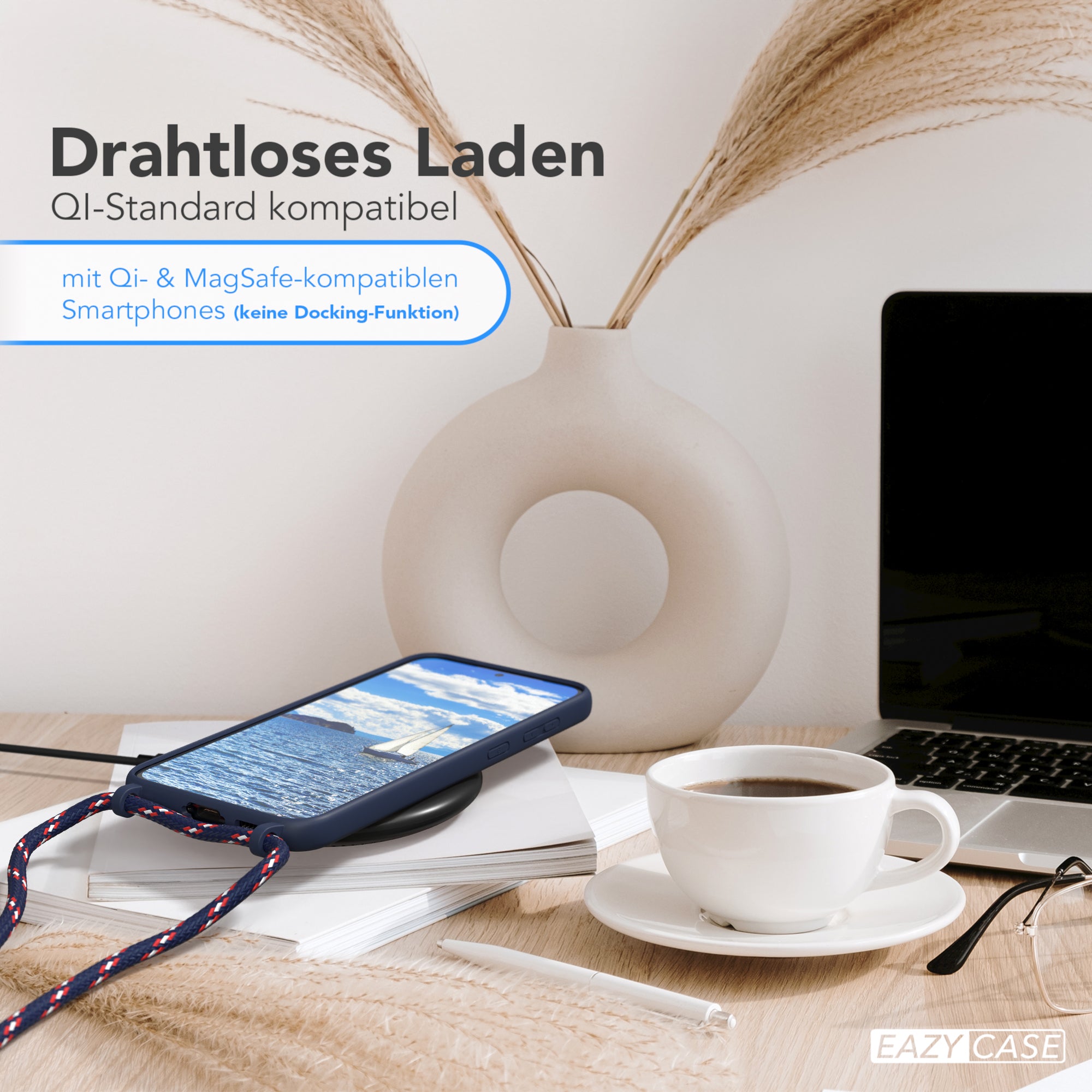 Galaxy S23 Plus Silikonhülle + Kordel