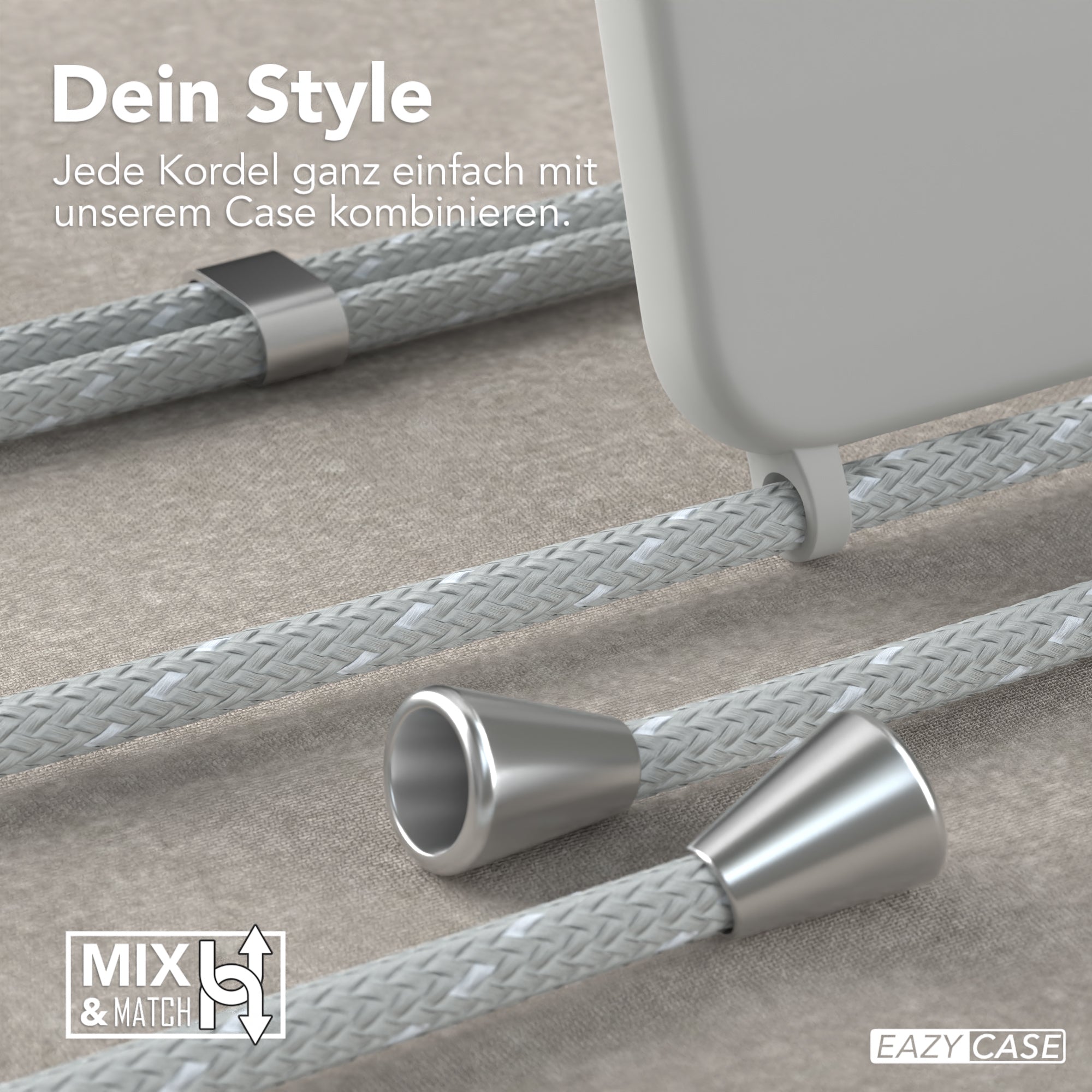 Galaxy S23 Plus Silikonhülle + Kordel