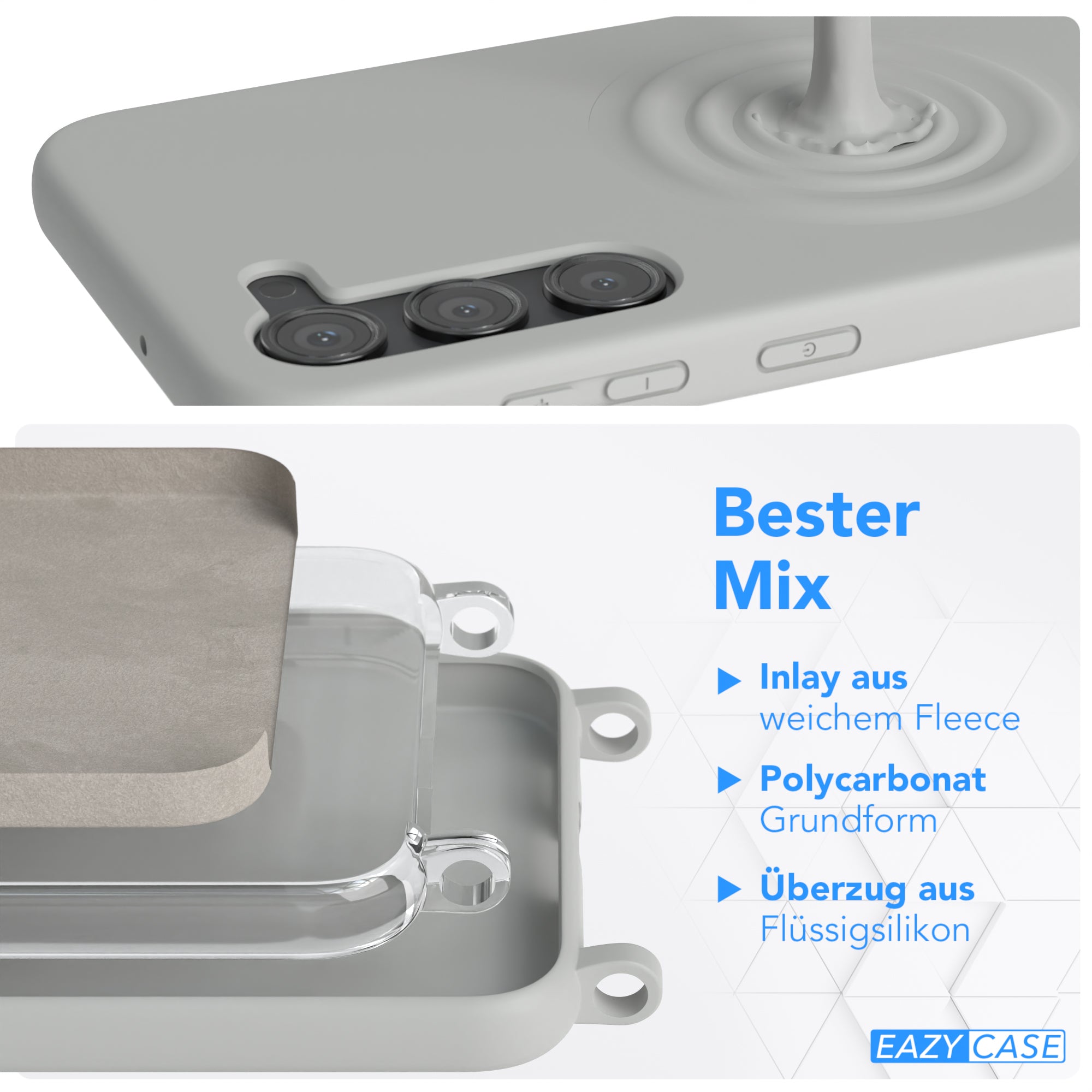 Galaxy S23 Plus Silikonhülle + Kordel