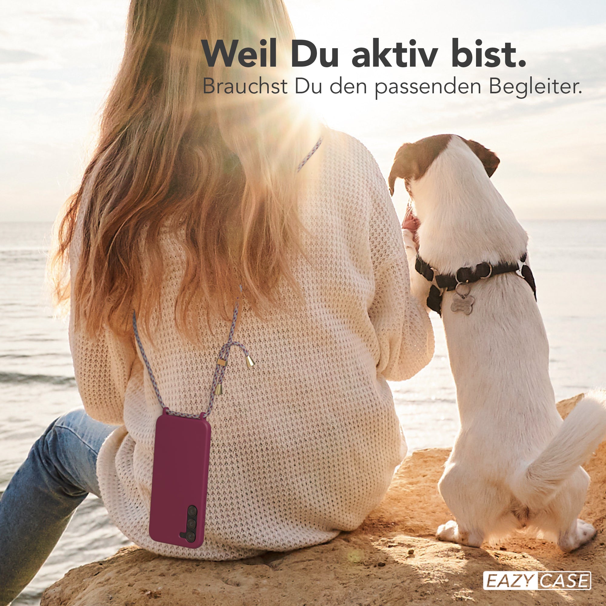 Galaxy S23 Plus Silikonhülle + Kordel