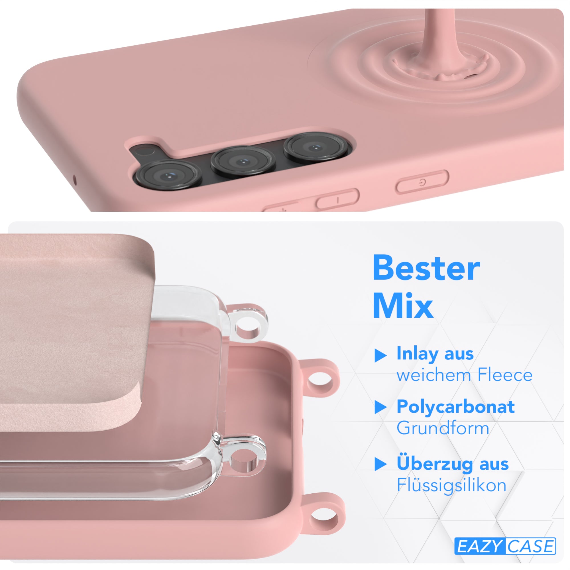 Galaxy S23 Plus Silikonhülle + Kordel