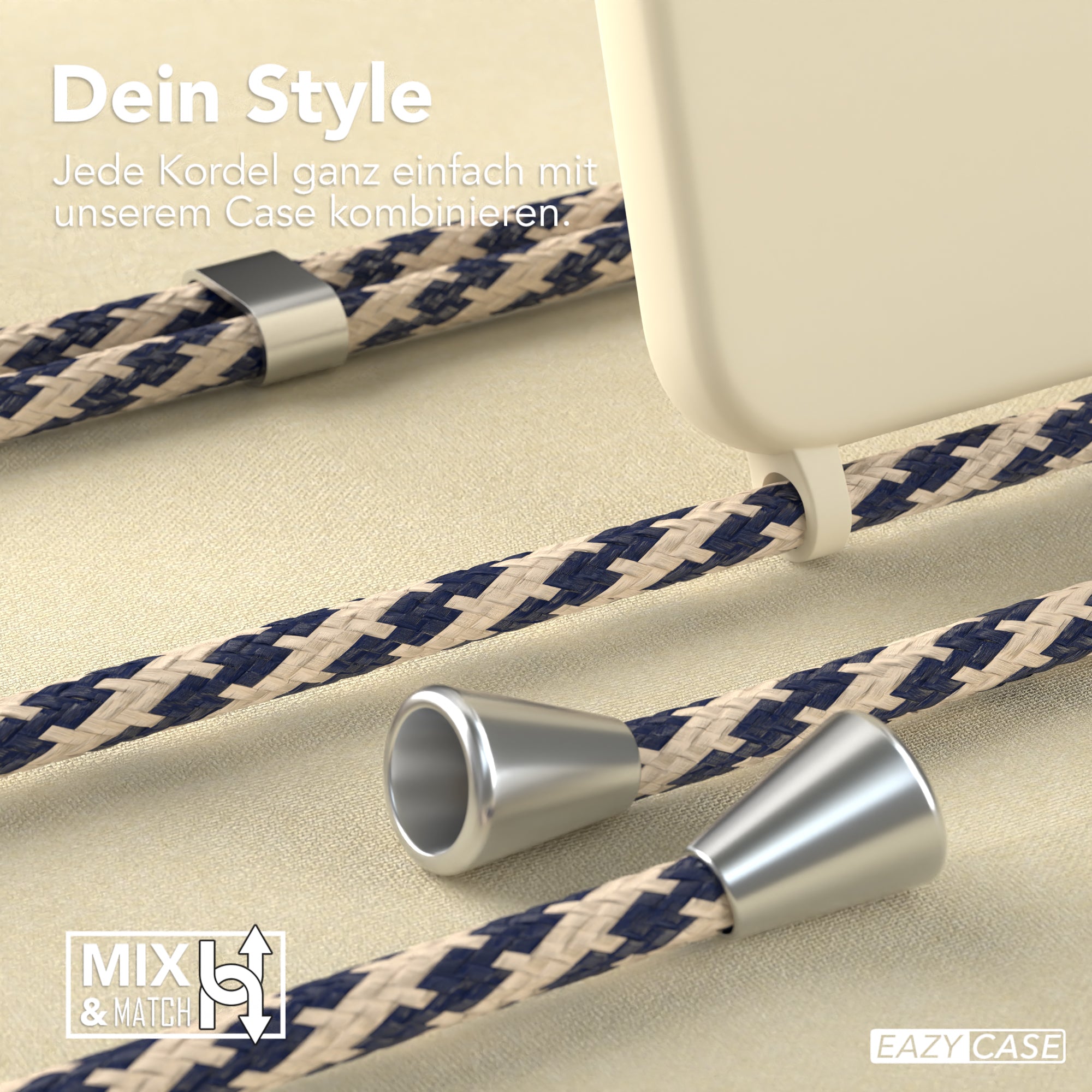 Galaxy S23 Plus Silikonhülle + Kordel