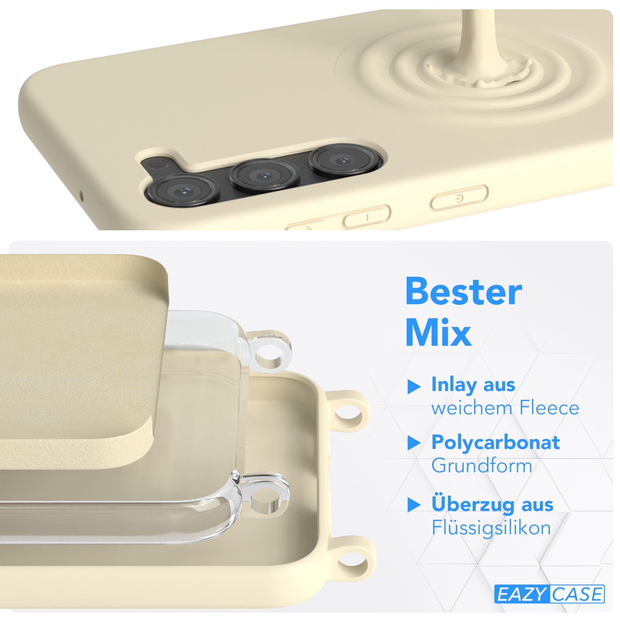 Galaxy S23 Plus Silikonhülle + Kordel