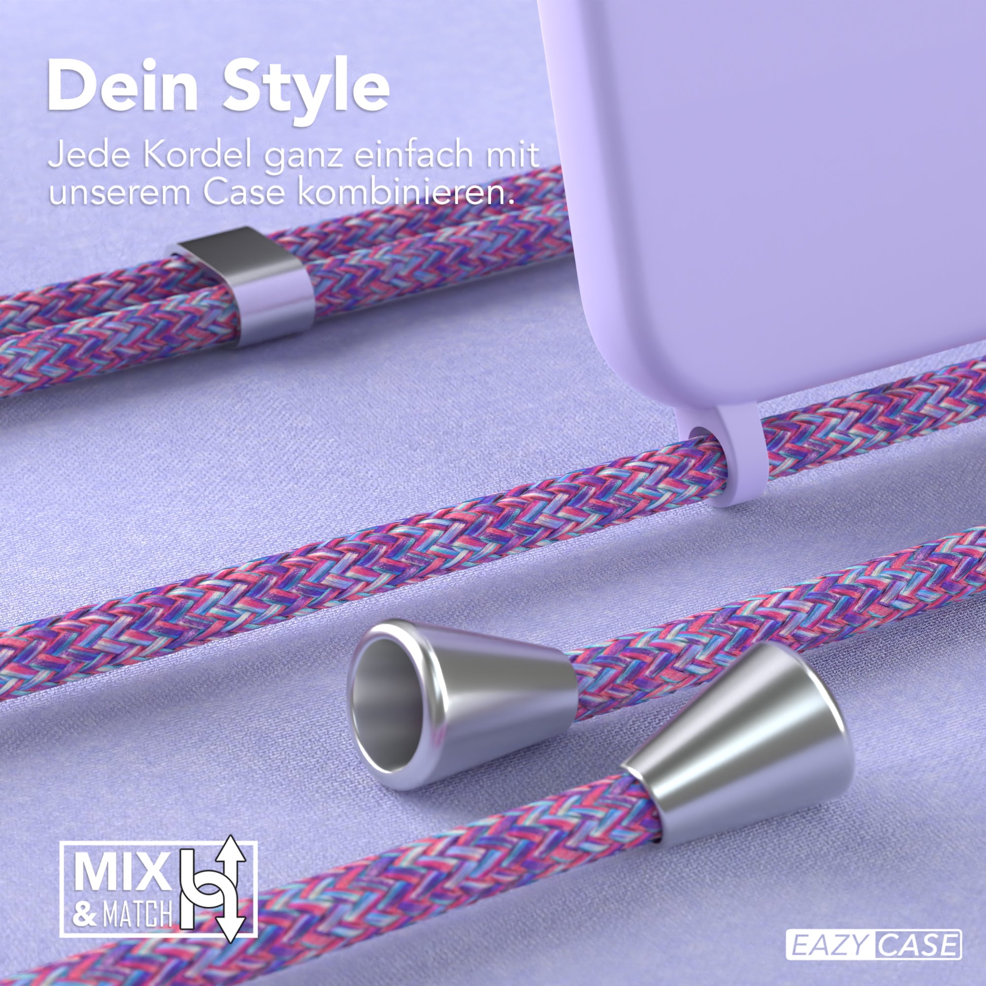 Galaxy S23 Plus Silikonhülle + Kordel