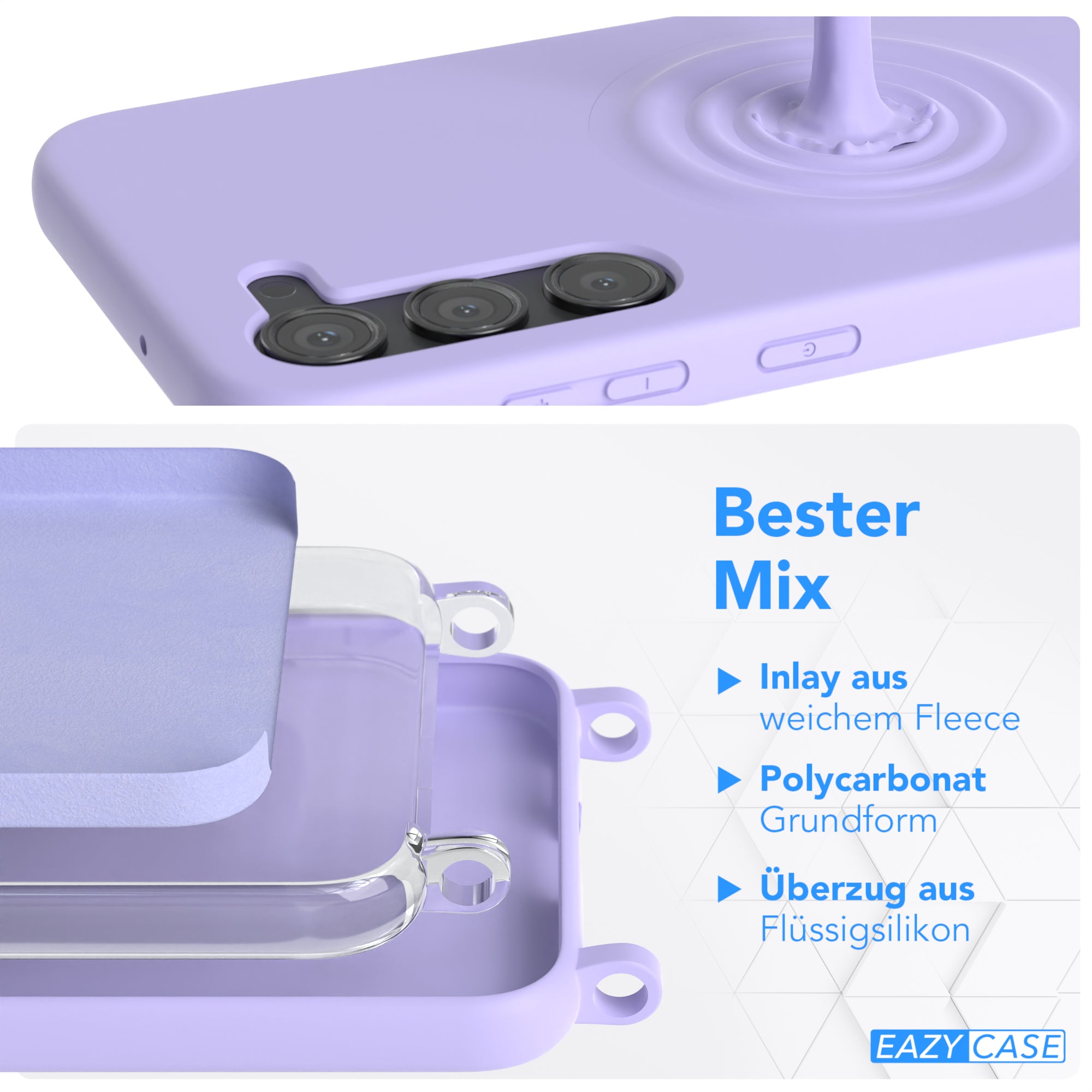 Galaxy S23 Plus Silikonhülle + Kordel