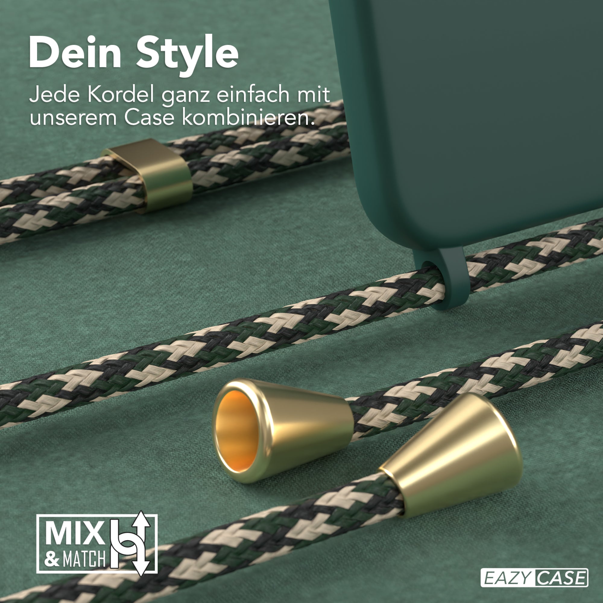 Galaxy S23 Plus Silikonhülle + Kordel