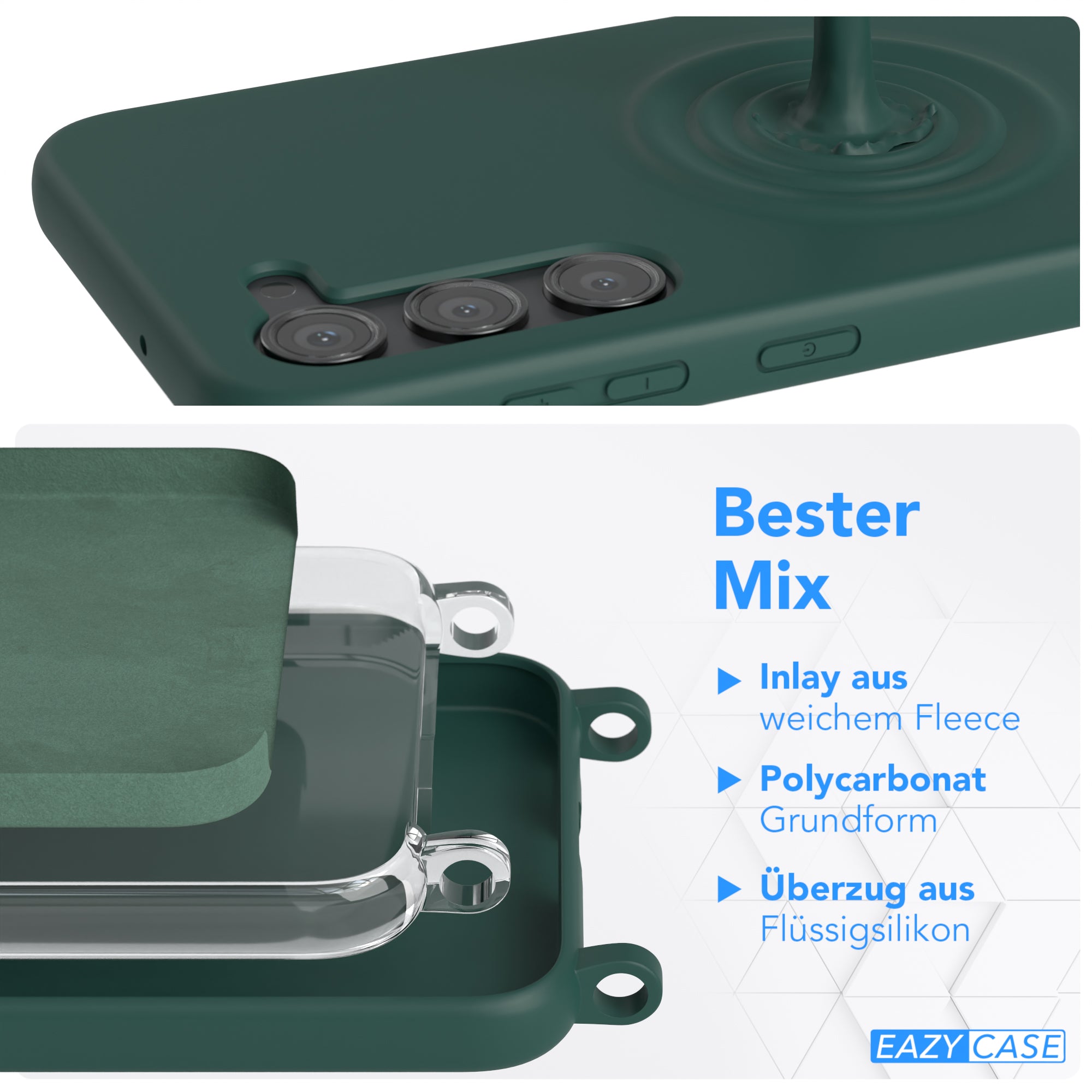 Galaxy S23 Plus Silikonhülle + Kordel