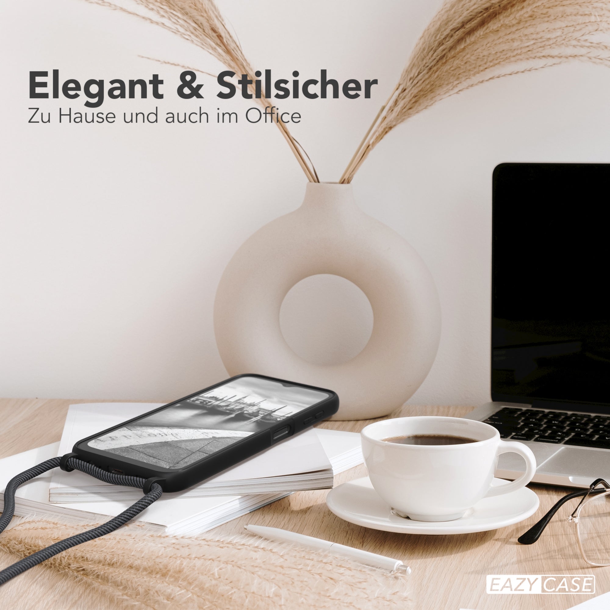 Galaxy A14 Silikonhülle + Kordel