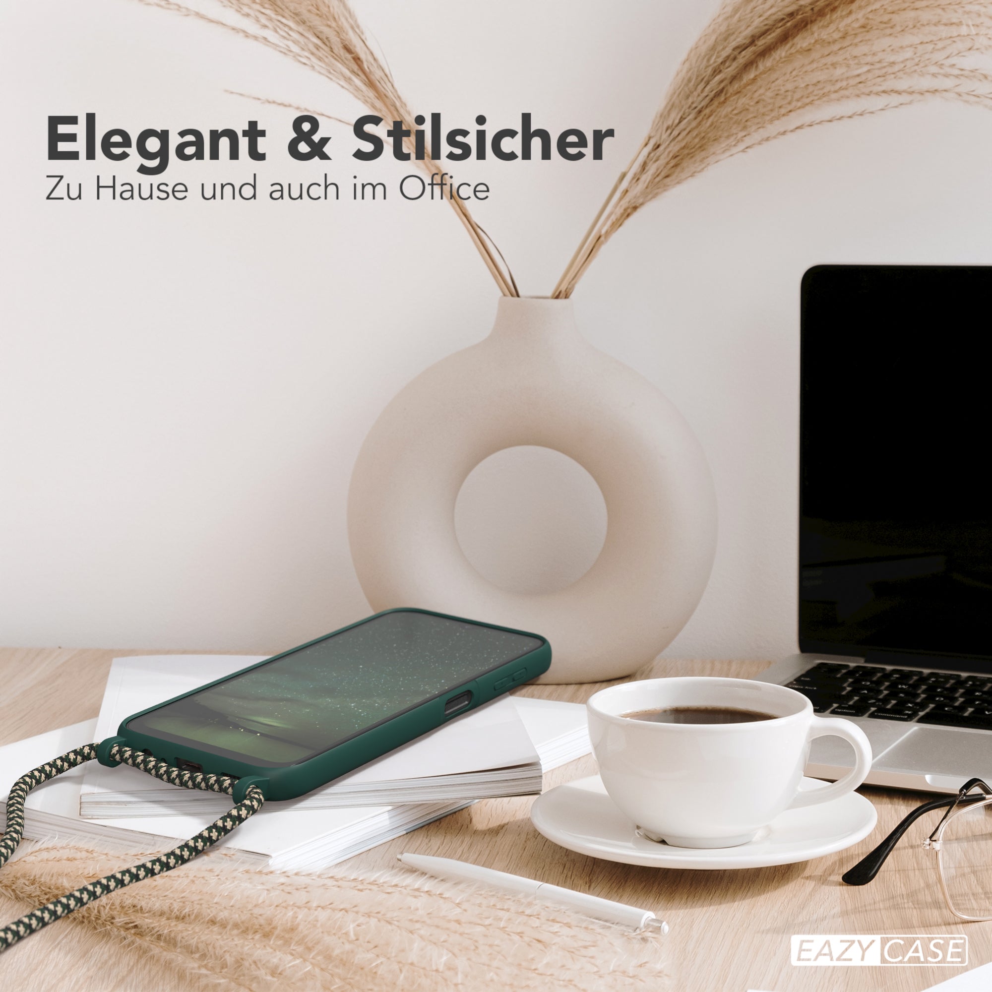 Galaxy A14 Silikonhülle + Kordel
