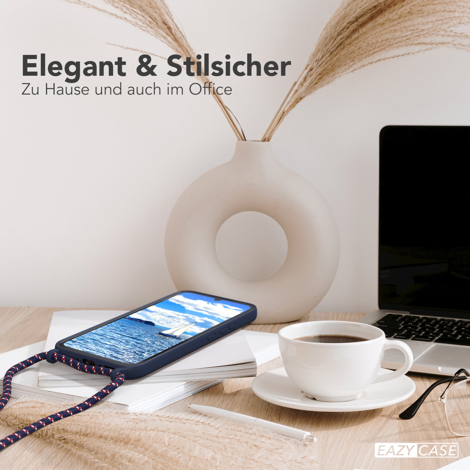 Galaxy A34 Silikonhülle + Kordel