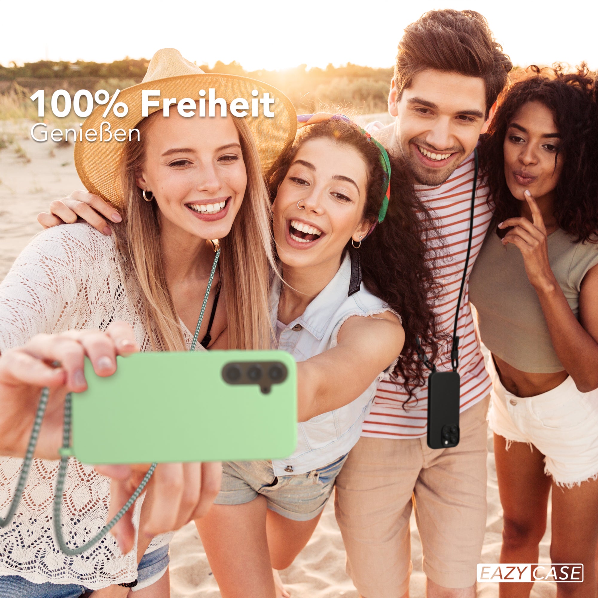 Galaxy A54 Silikonhülle + Kordel