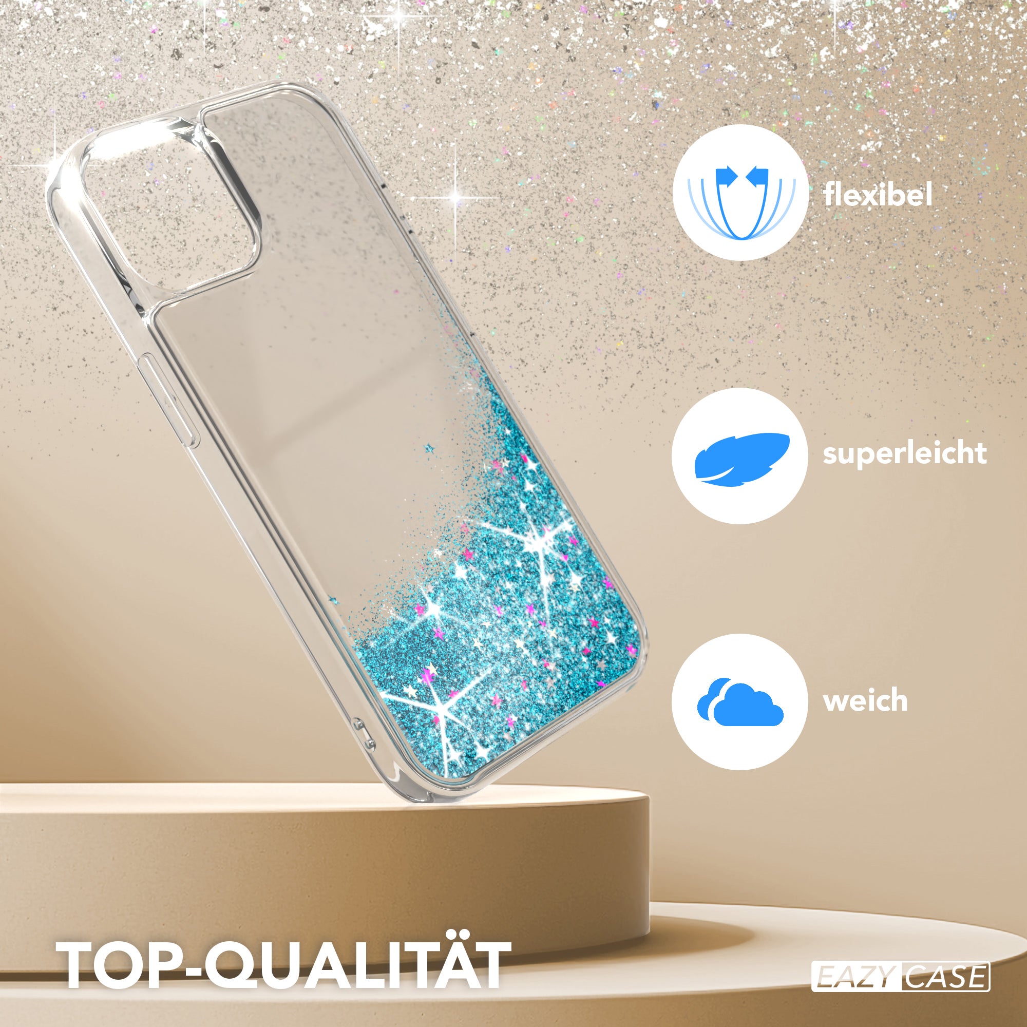 iPhone 15 Glitzerhülle