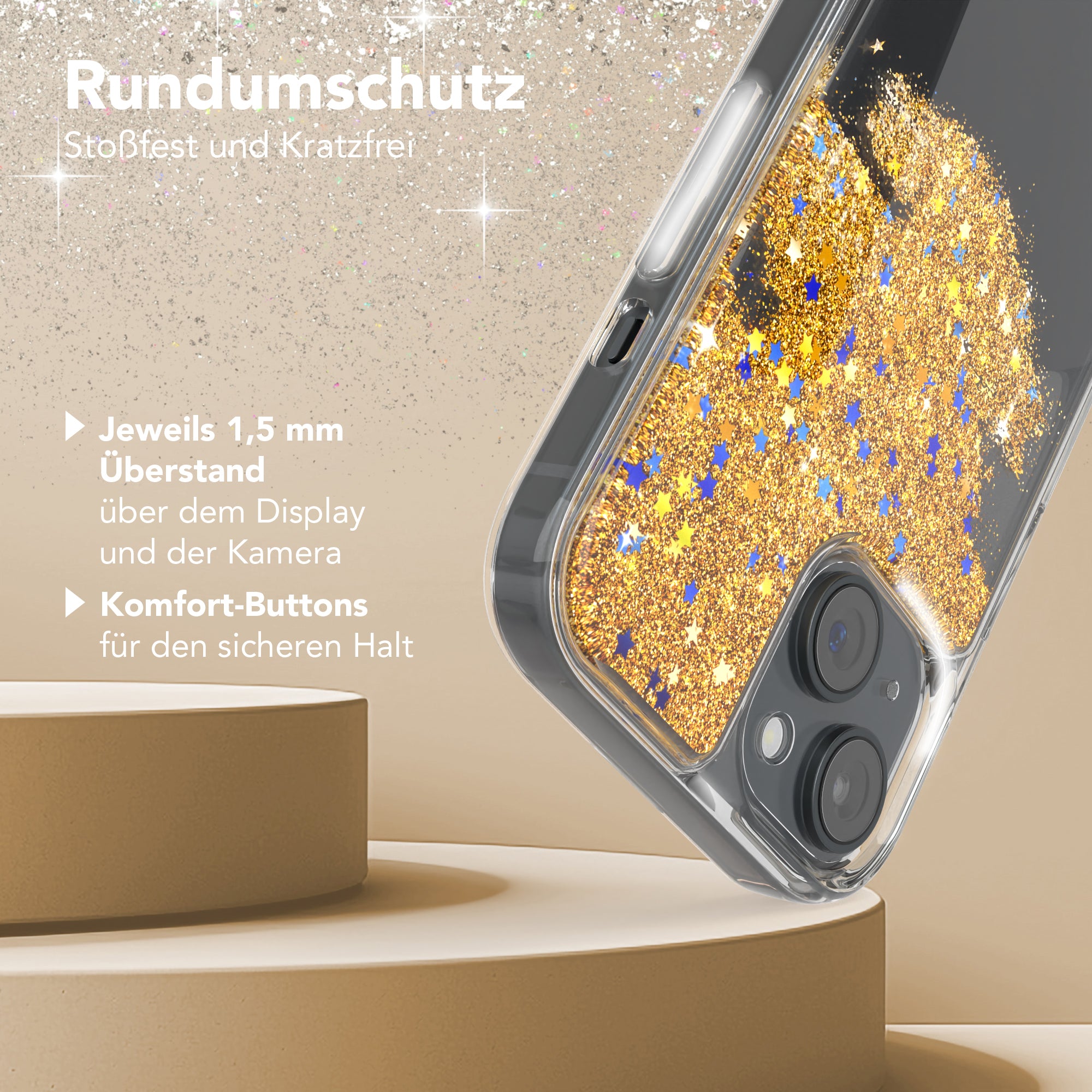 iPhone 15 Glitzerhülle